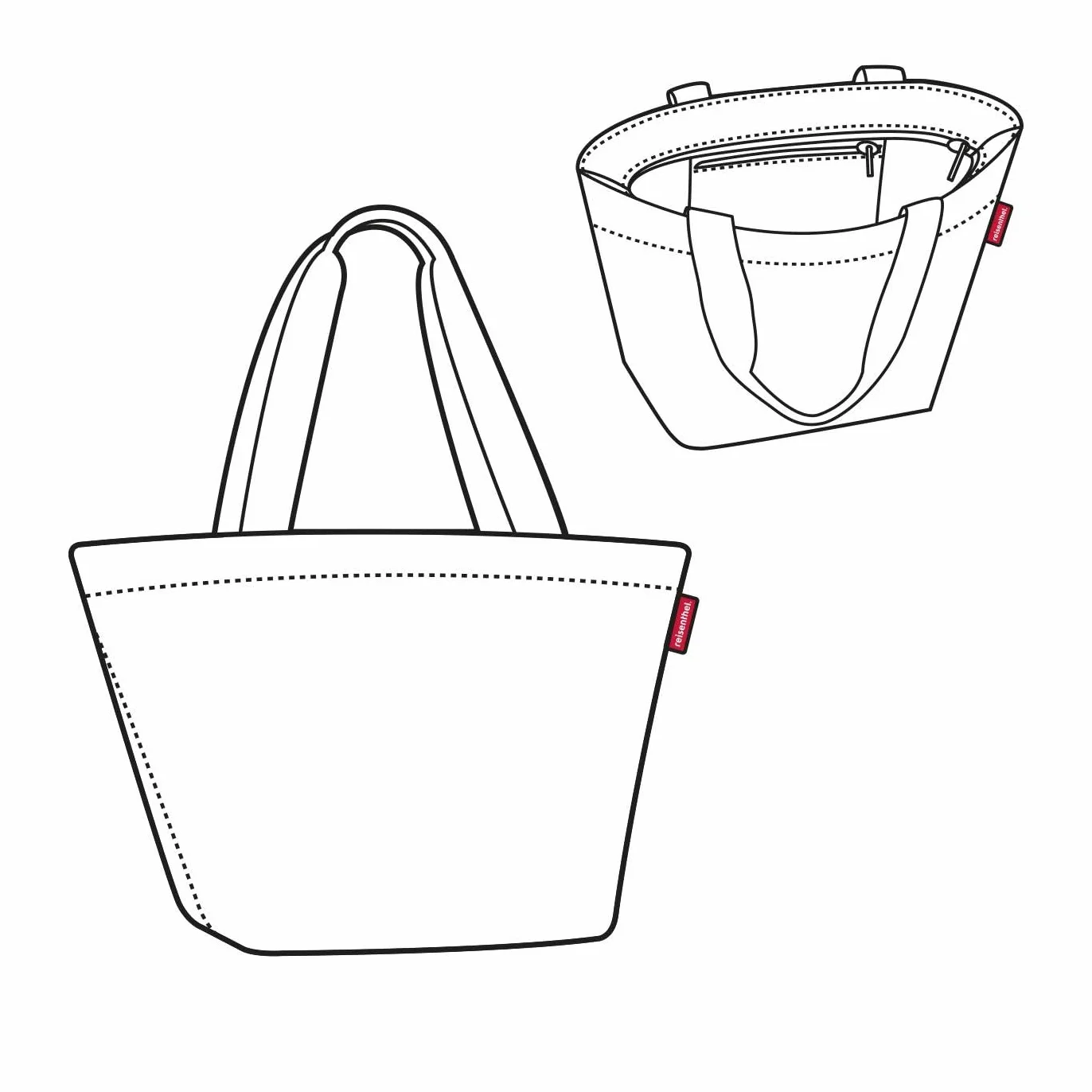 reisenthel RST.ZS6048 shopper M leo macchiato, Leo Macchiato, M, Casual