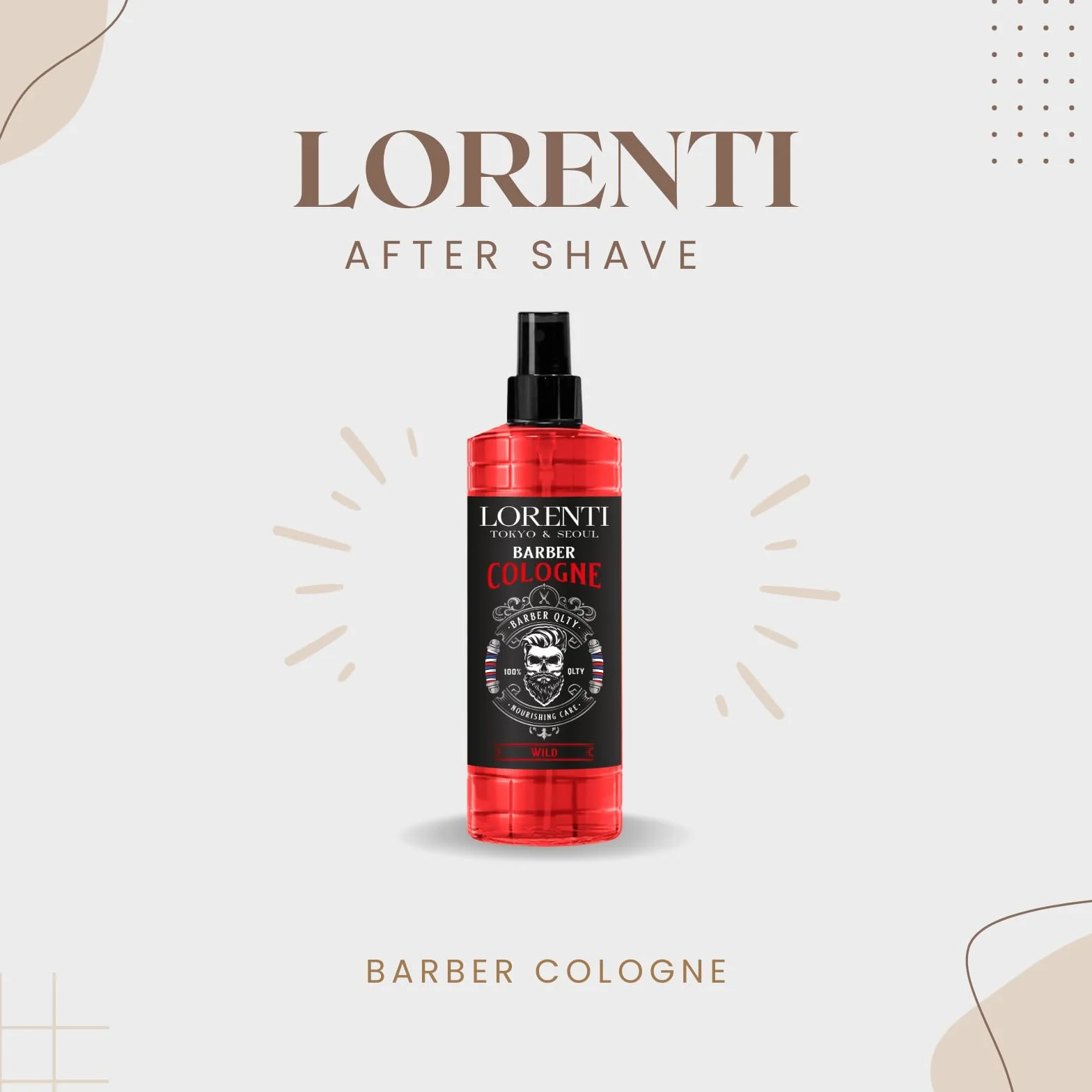 LORENTI TOKYO & SEOUL Woda kolońska 400 ml WILD spray po goleniu dla mężczyzn EDC