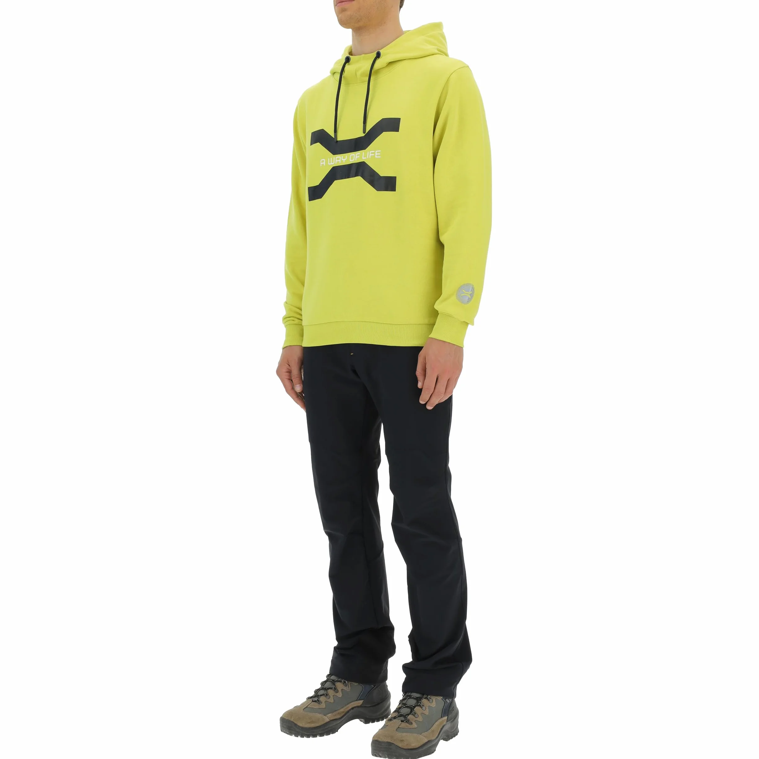 JEEP O102930-I002 XP bluza z kapturem z nadrukiem duży symbol Xtreme Performance - A Way of Life JX23A Mężczyźni Celery XXL