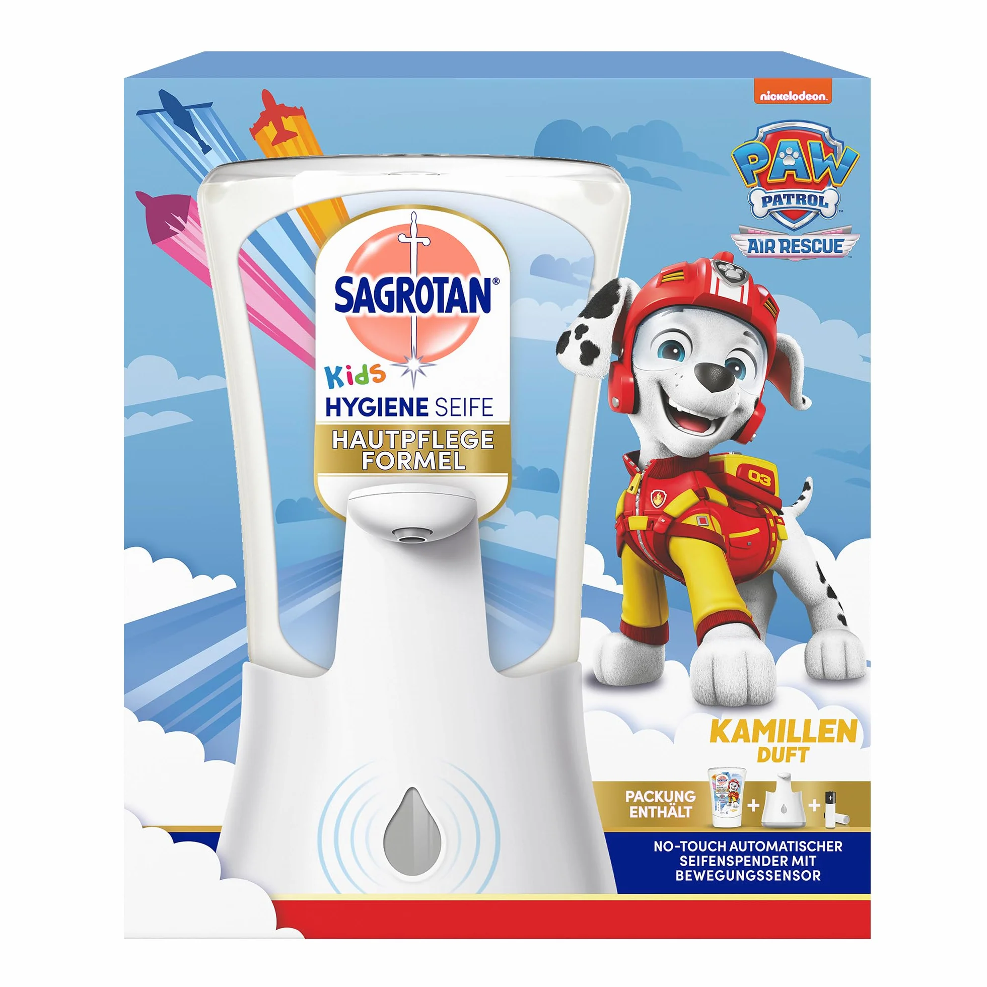 Sagrotan No-Touch Kids zestaw startowy mydła higienicznego automatyczny dozownik 250 ml