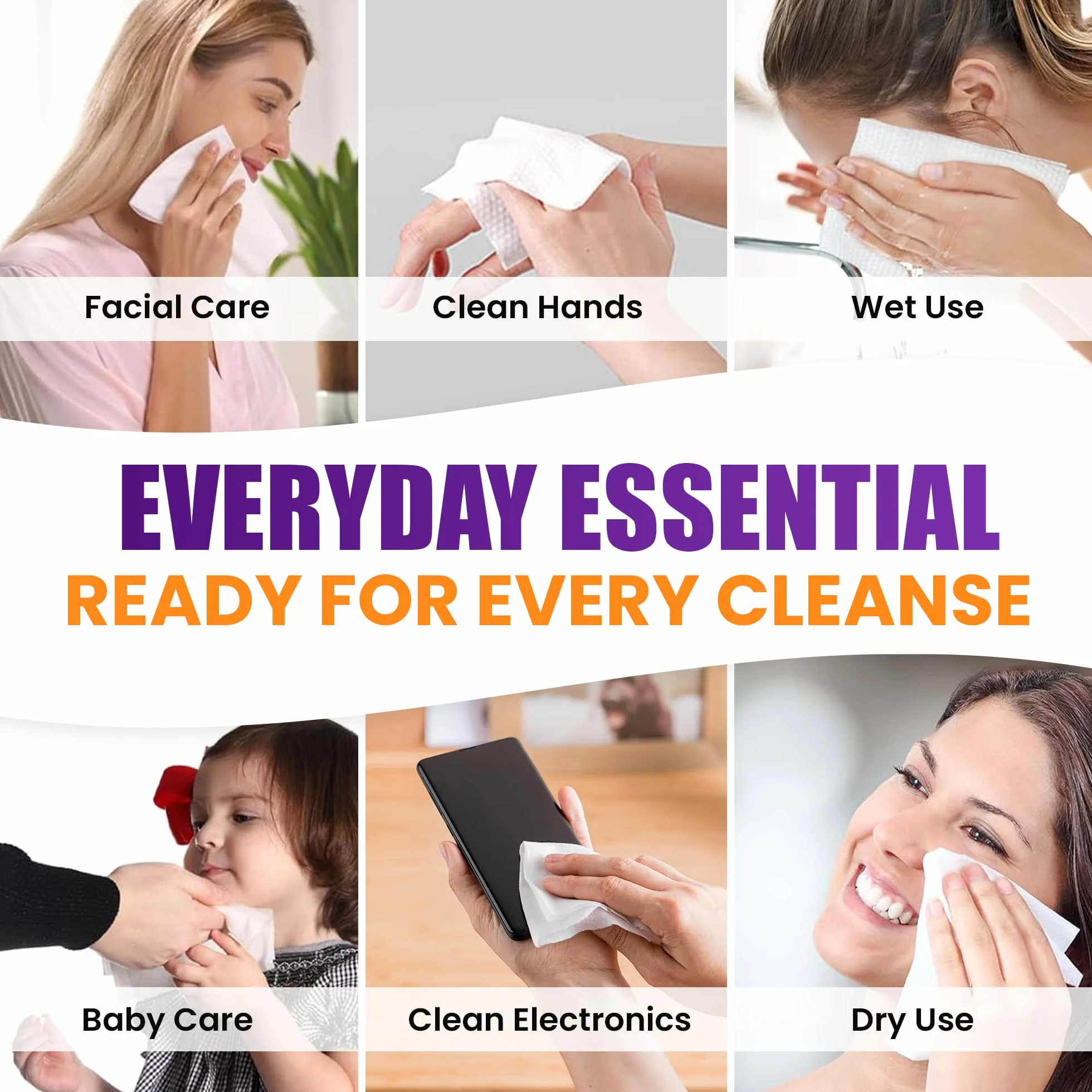 Cleansing Wipe Bundled with E.O.S Vanilla Cashmere Shave Oil (6 fl oz) - By Luxpaks