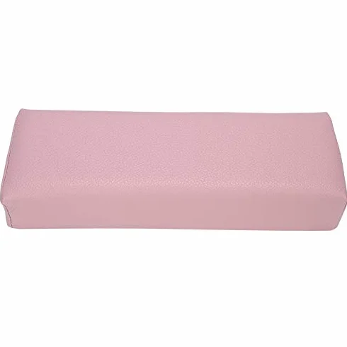 Paznokcie Podpórka Manicure Poduszka do rąk do paznokci Miękka i trwała poduszka do manicure ze skóry PU do paznokci na stół do paznokci 30 x 9,5 x 6,5 cm (różowy)