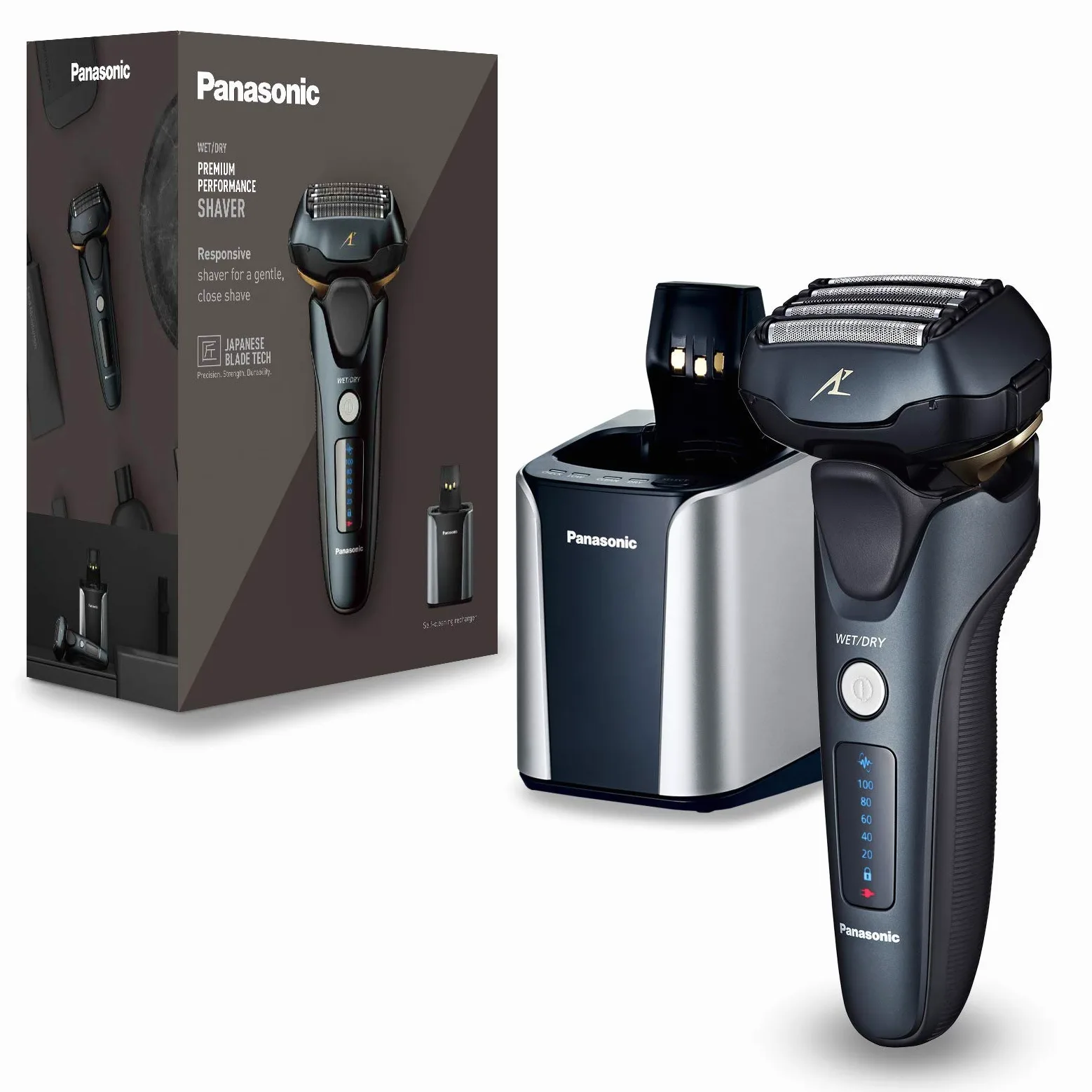 Panasonic ES-LV97-K803 Golarka Elektryczna, Czarny, 5 ostrzy, 1.22 KG