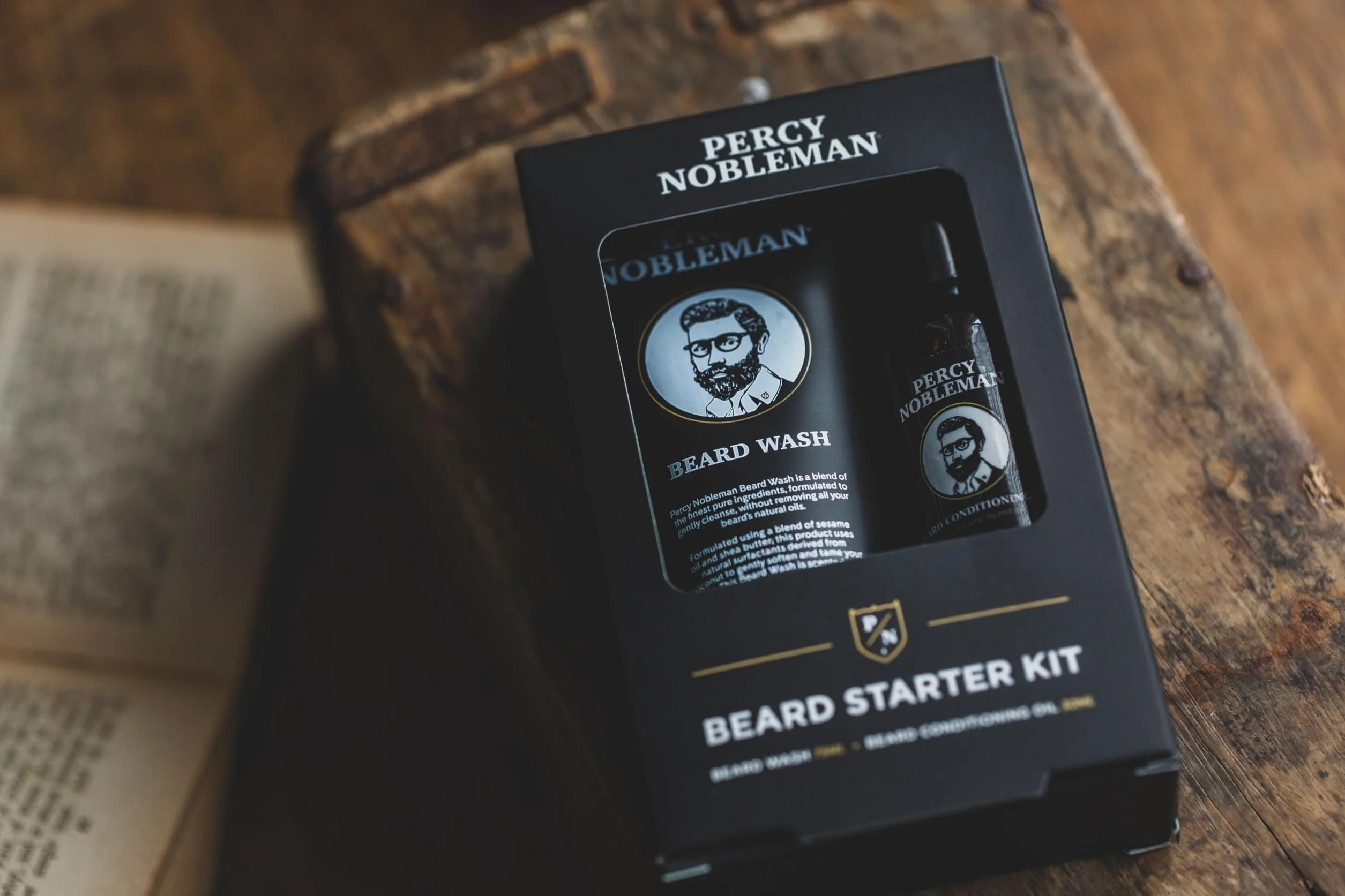 Percy Nobleman Zestaw startowy do brody olejek 30 ml mycie 75 ml