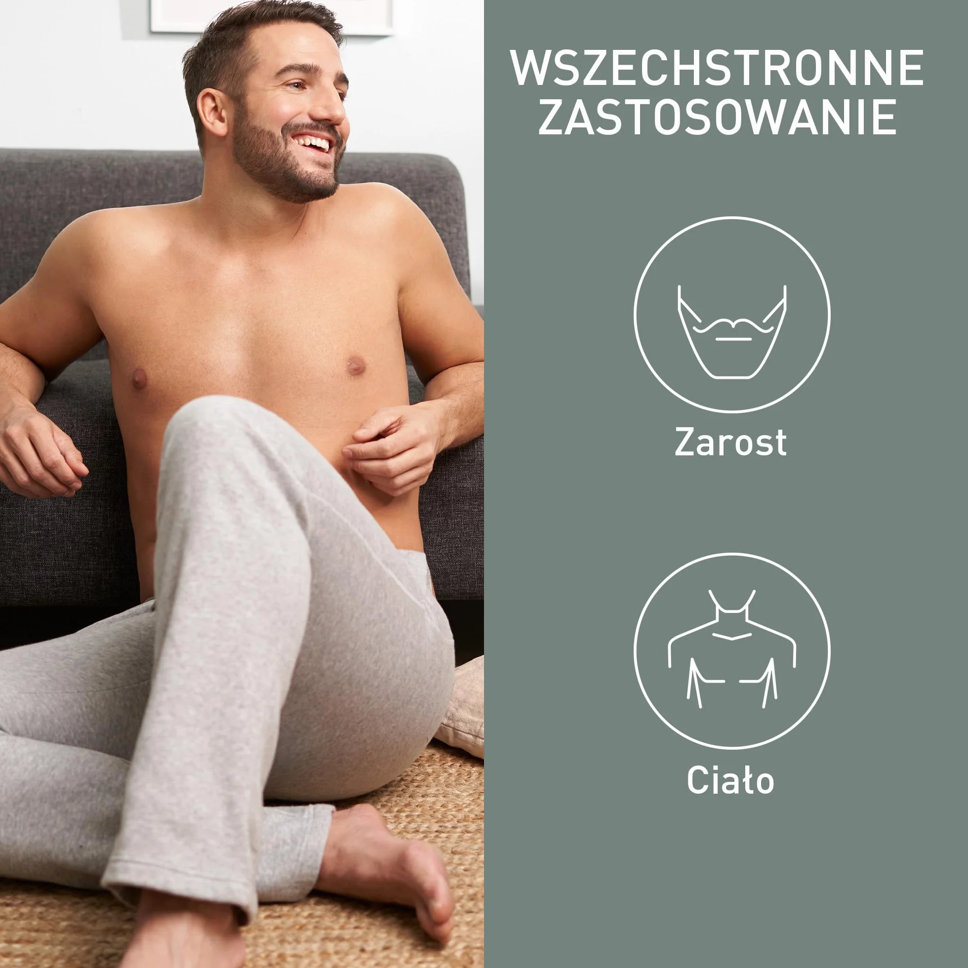 Panasonic ER-GY60 trymer i-SHAPER do brody i ciała, szary