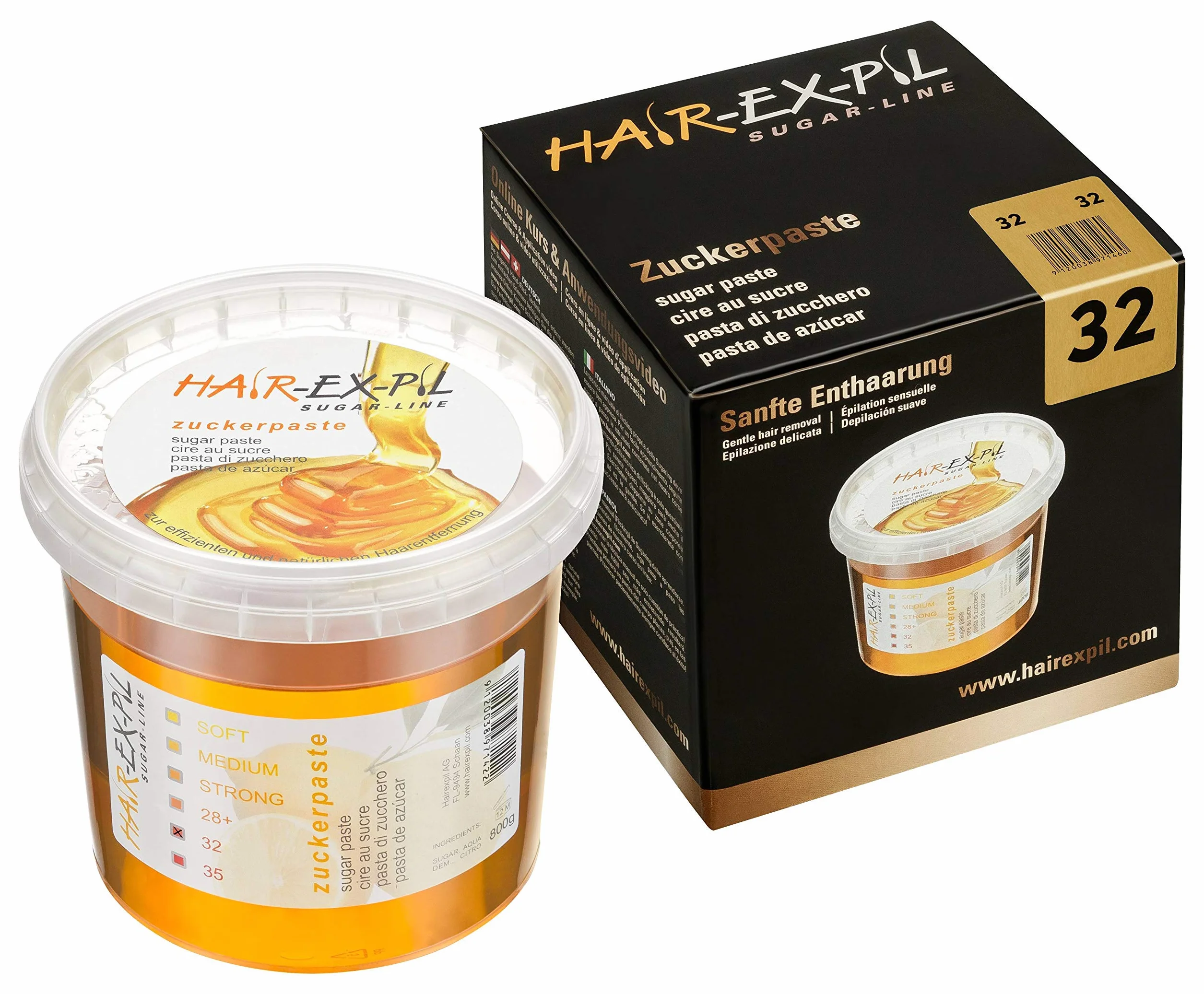 Hair-Ex-Pil pasta cukrowa 32 do okolic intymnych i bardzo wysoka temperatura otoczenia 400 g