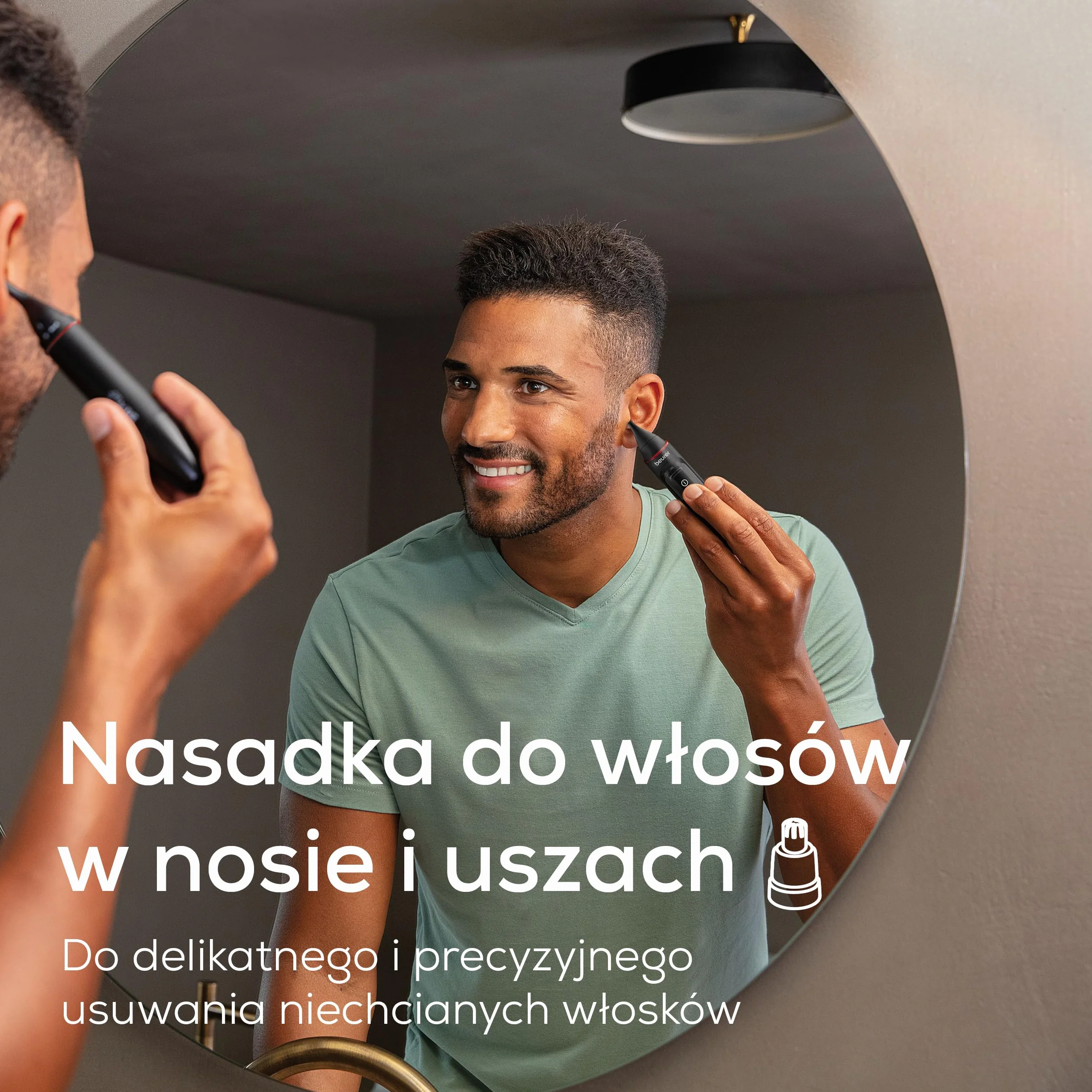 Beurer MN3X trymer precyzyjny, maszynka do strzyżenia włosów, 3 końcówki, wodoszczelny