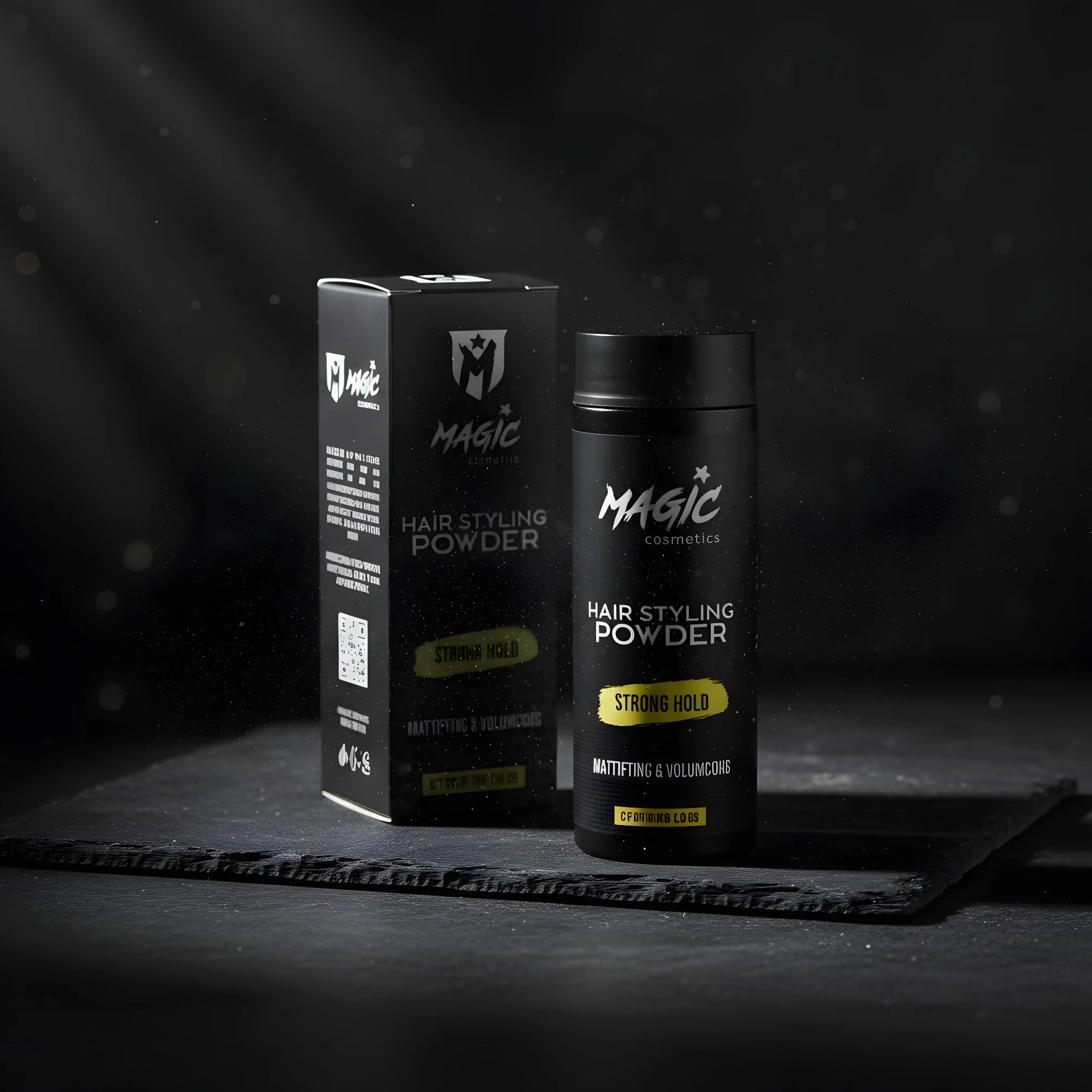 Magic Cosmetics Puder do włosów dla mężczyzn, stylizacja włosów unisex, matowy wygląd, antygrawitacyjna stylizacja proszku, niewidoczna tekstura, natychmiastowe zwiększenie objętości i korzeni