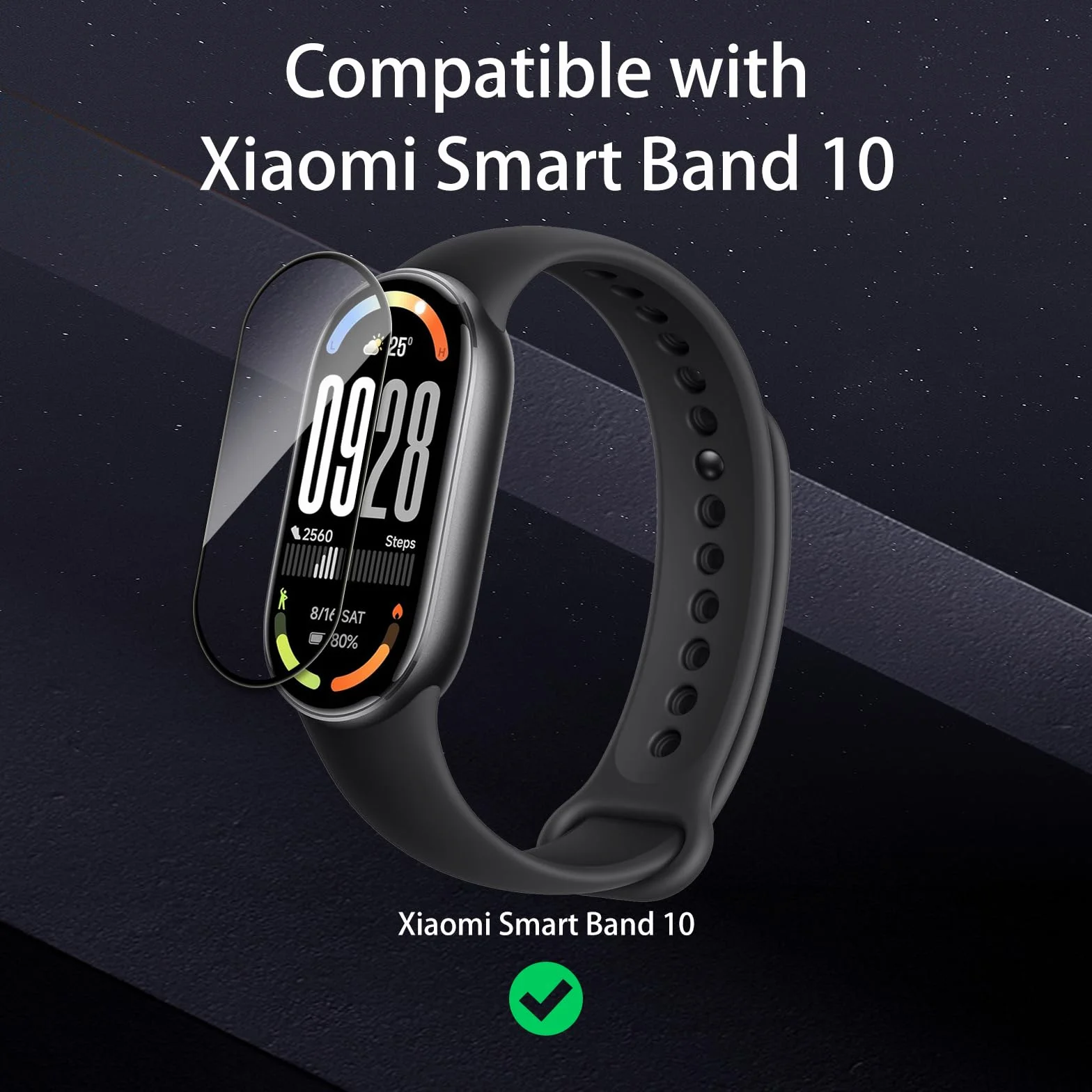 [4 sztuki folii ochronnej kompatybilnej z Xiaomi Smart Band 10, odporna na zarysowania HD TPU Soft Film, 3D Curved Full Cover Protective, bez pęcherzyków powietrza, ochrona przed odciskami