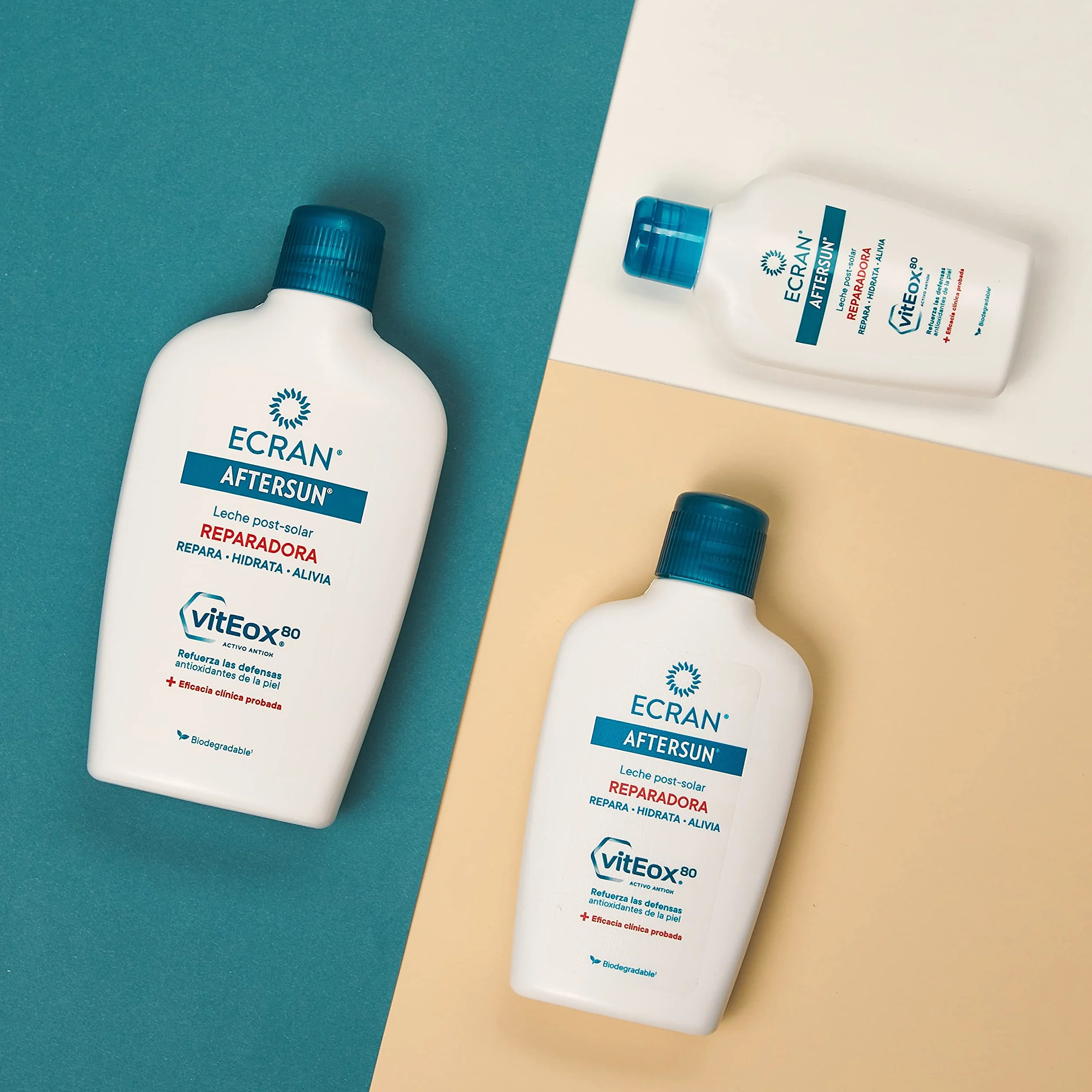 Ecran Aftersun Leche Post-solar Hidratante Y Reparadora - 400 ml, Blanco, Almond