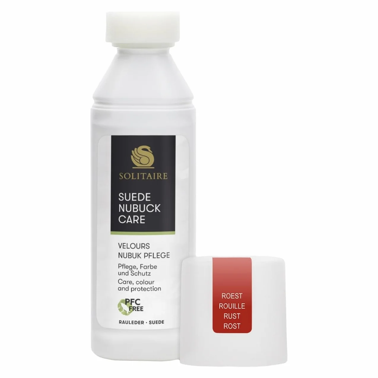 SOLITAIRE 906305 welurowa pielęgnacja nubuku, 75 ml, do pielęgnacji i impregnacji, do zamszu i tekstyliów w różnych kolorach, kolor czerwony, rdzawy, 75 ml, 906305