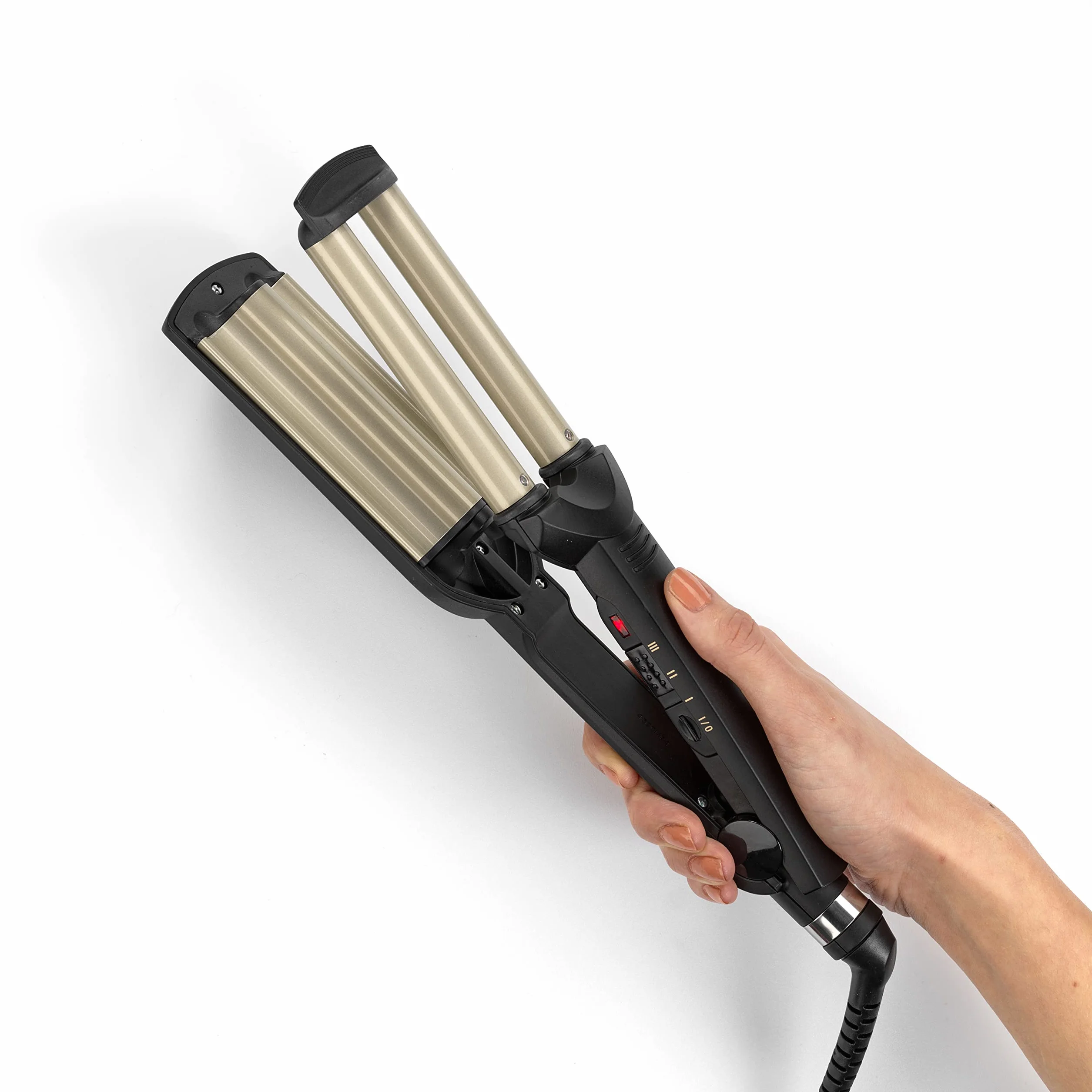 BaByliss Easy Waves C260E Triferro Beach Waves lokówka ceramiczno-tytanowa 3 ustawienia temperatury