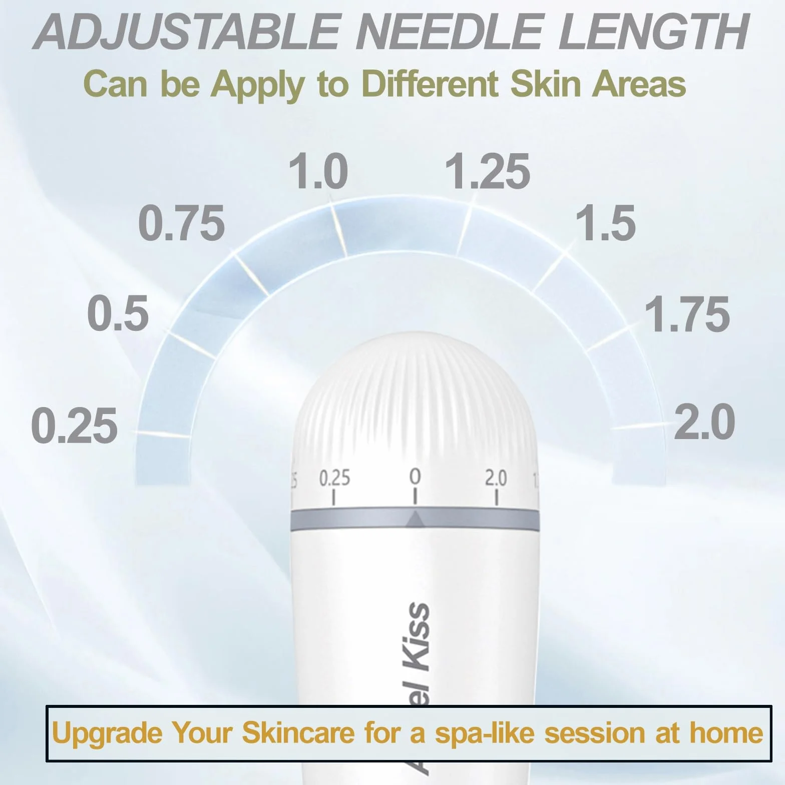 Angel Kiss Stempel Microneedling 120 igieł tytanowych 0-2,0 mm regulowany Derma Pen