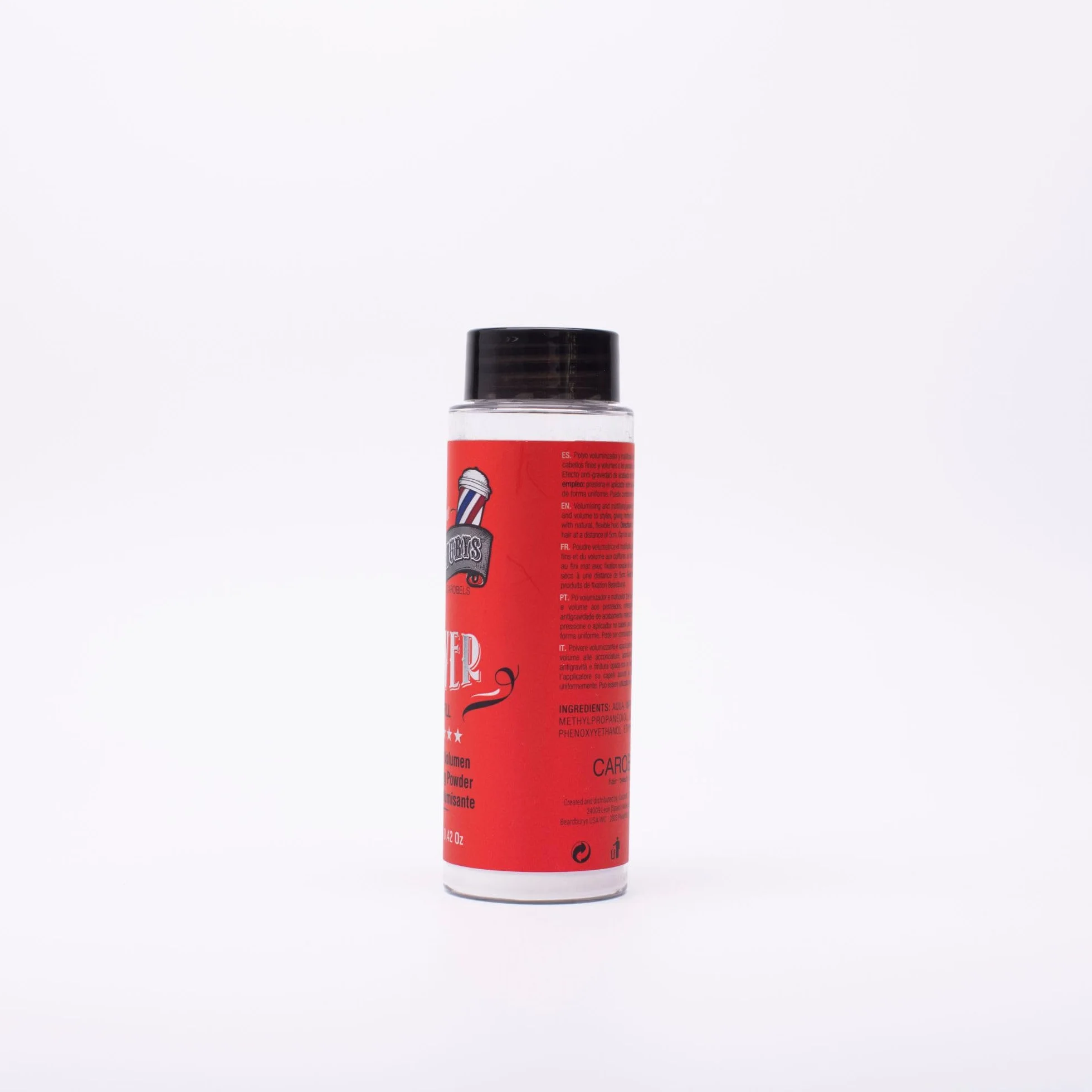 Beardburys Puder do stylizacji włosów Hover Refill dla mężczyzn, puder teksturujący, matowe wykończenie, dodaje objętości i tekstury, długie, naturalne, elastyczne utrwalenie, lekki,12g