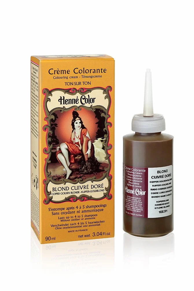 Henné Color Henna-Tönungscreme Kupfer Goldblond 90 ml