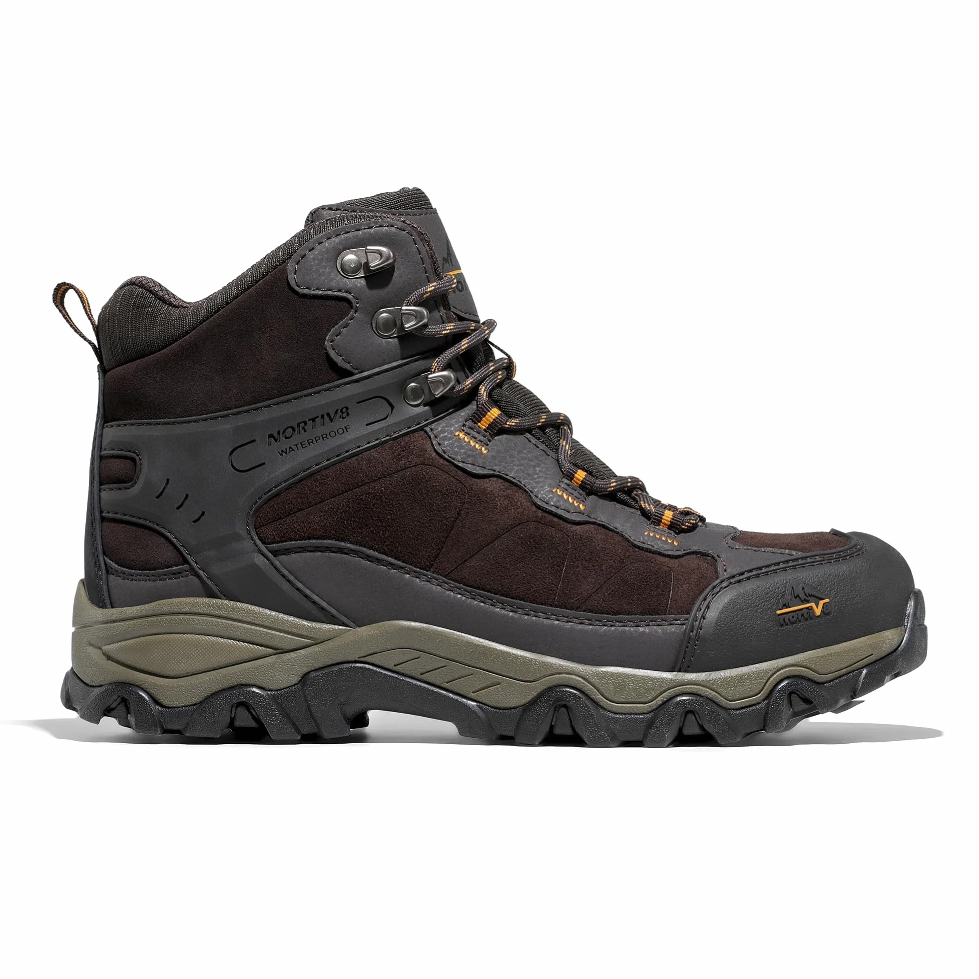 NORTIV 8 Męskie wodoodporne buty turystyczne outdoorowe Mid Trekking Backpacking Buty alpinistyczne JS19004M