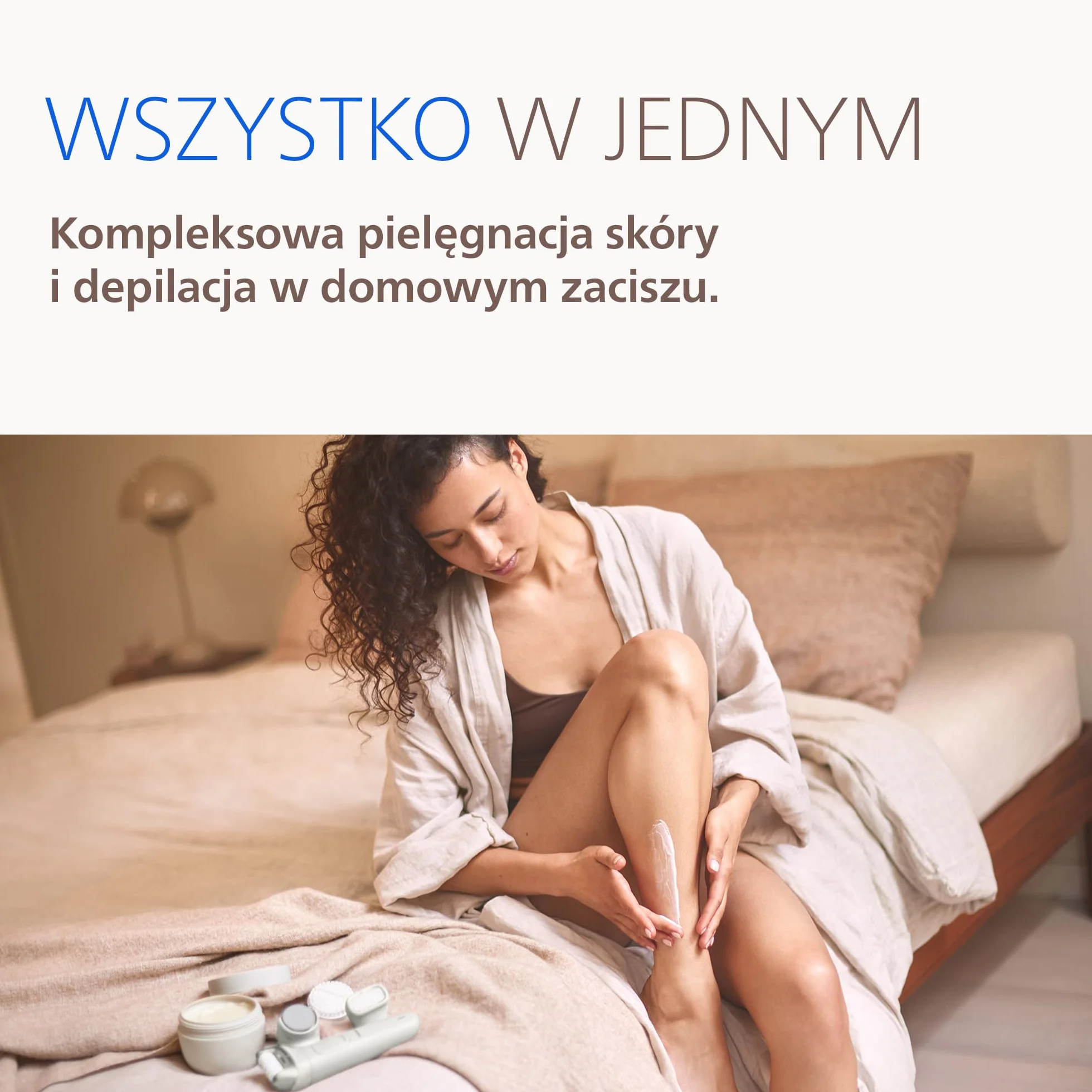 Philips Beauty Set – uniwersalny zestaw pielęgnacyjny do ciała i twarzy, do używania na mokro lub na sucho, depilacja oraz pielęgnacja ciała i skóry, model BRE749/00