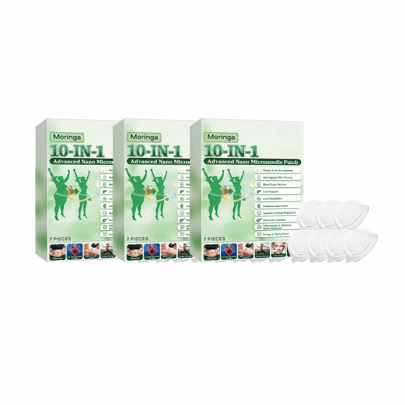 Plastry moringa z nano-mikroigłami do delikatnej pielęgnacji wrażliwej skóry