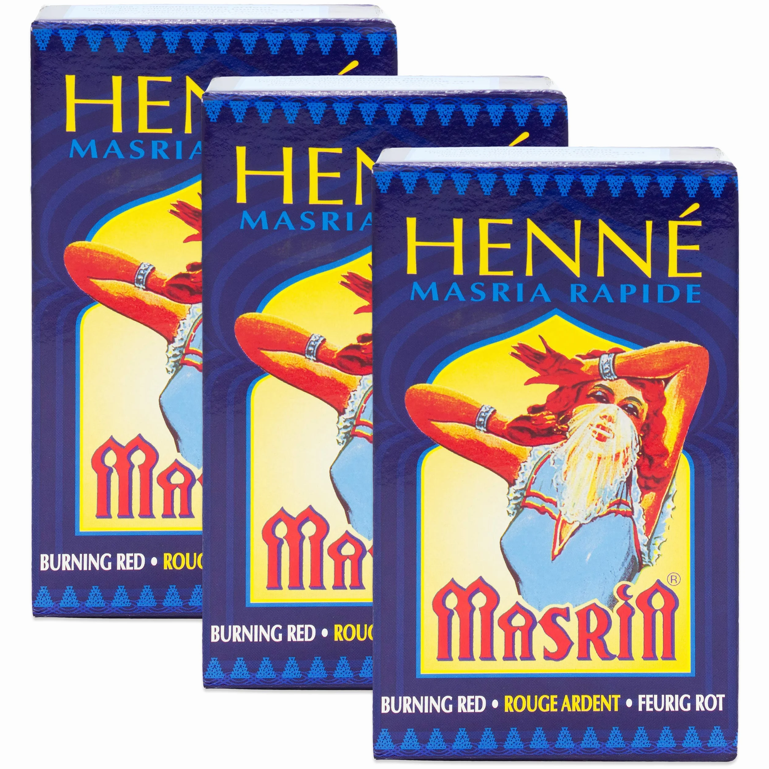 Henna Masria ognista czerwień 3 x 90 g