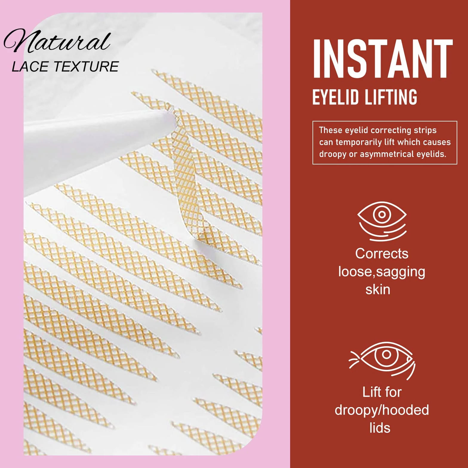 Niewidoczne wstążki powiek,Podwójne naklejki powieki, powieki instant lifting Double Eyelid Tape,Eyelid Styling Cream,480 sztuk
