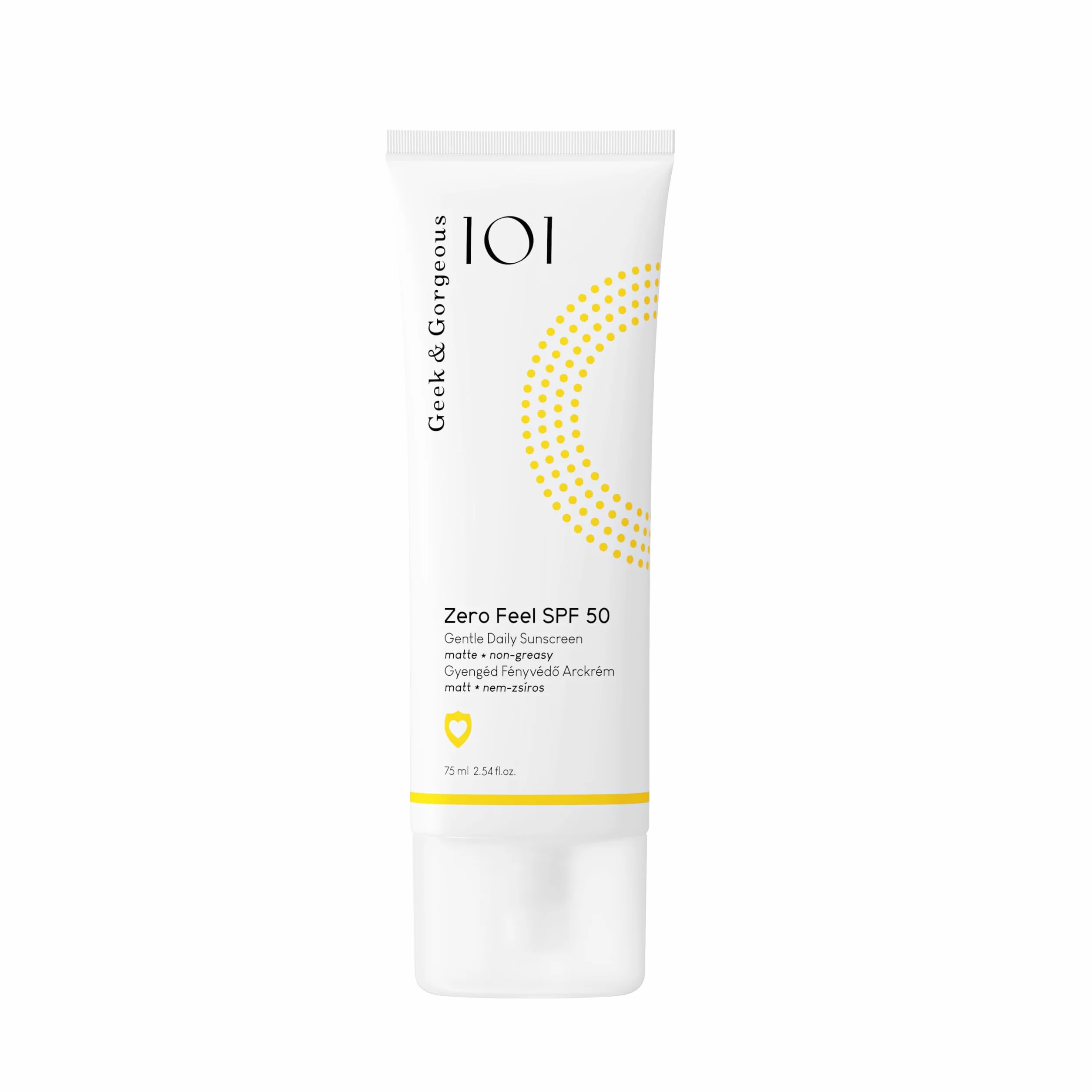Geek & Gorgeous Zero Feel SPF 50 codzienny krem przeciwsłoneczny lekka formuła ochrona szerokopasmowa UVA-PF 30