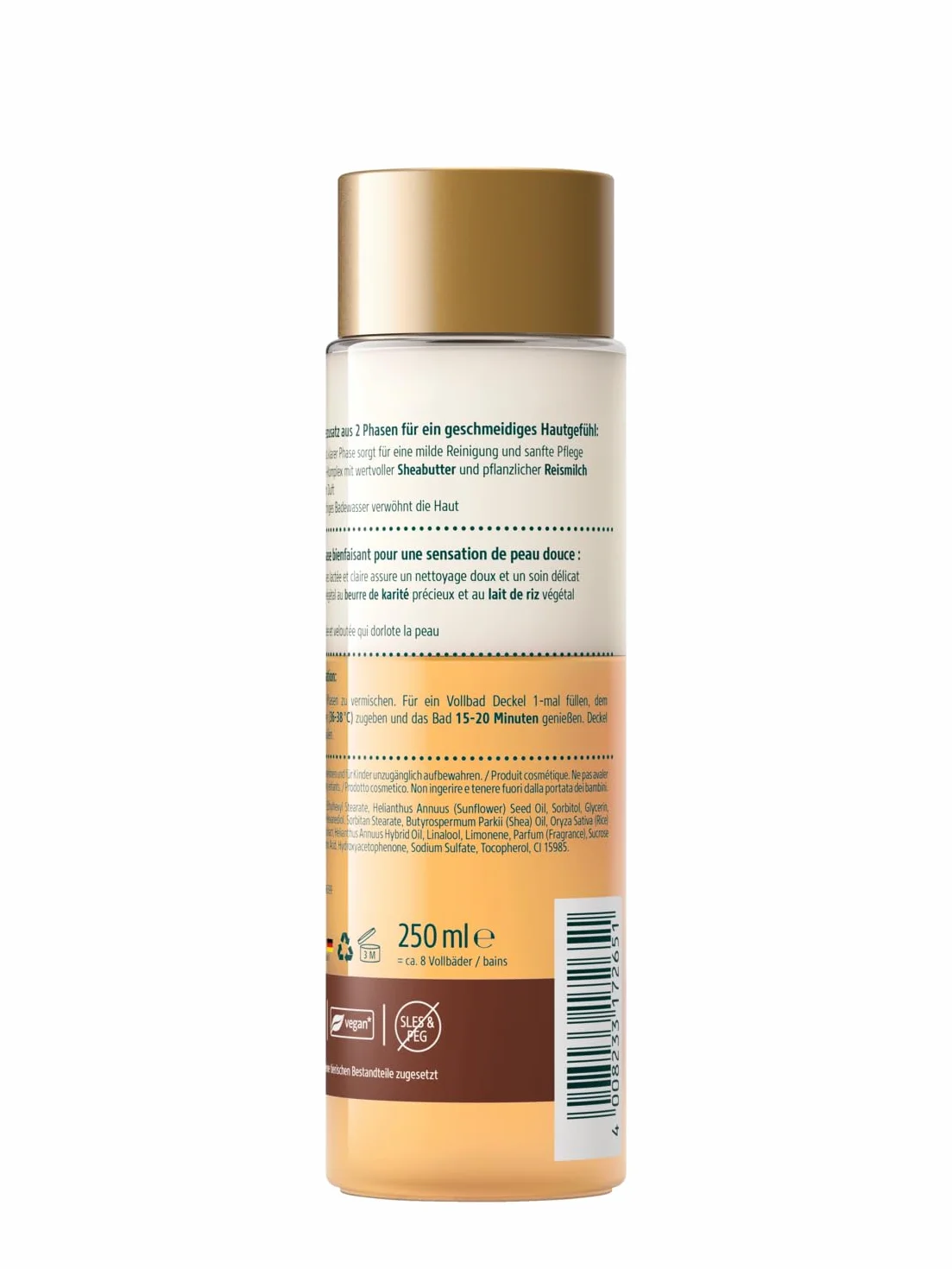 Kneipp Mleczko Ryżowe Shea Olejek do Kąpieli, 250 ml