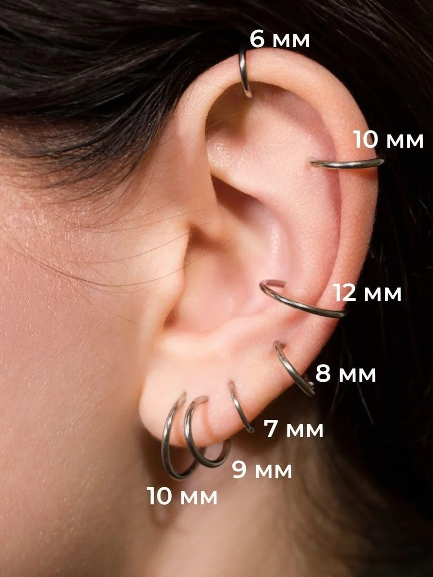 AVYRING Zestaw do przekłuwania uszu 16G ze stali nierdzewnej Tragus Conch Helix automatyczny pistolet