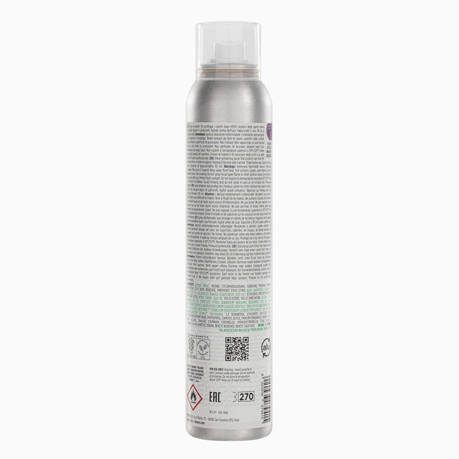 KEMON ACTYVA COLORE BRILLANTE Spray do włosów farbowanych 200ml
