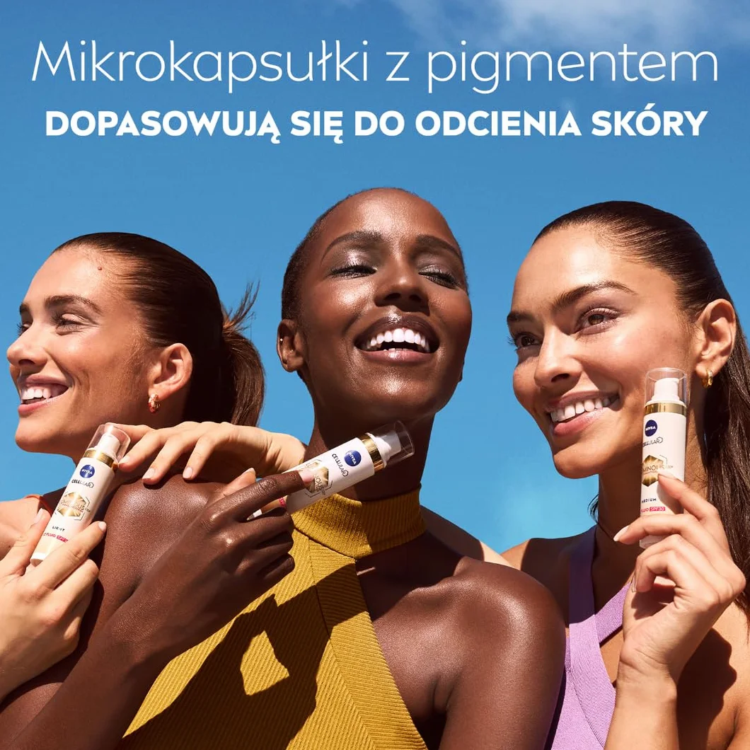NIVEA Luminous630 Nawilżający krem CC przeciw przebarwieniom z kwasem hialuronowym z SPF 30, odcień medium, 40 ml