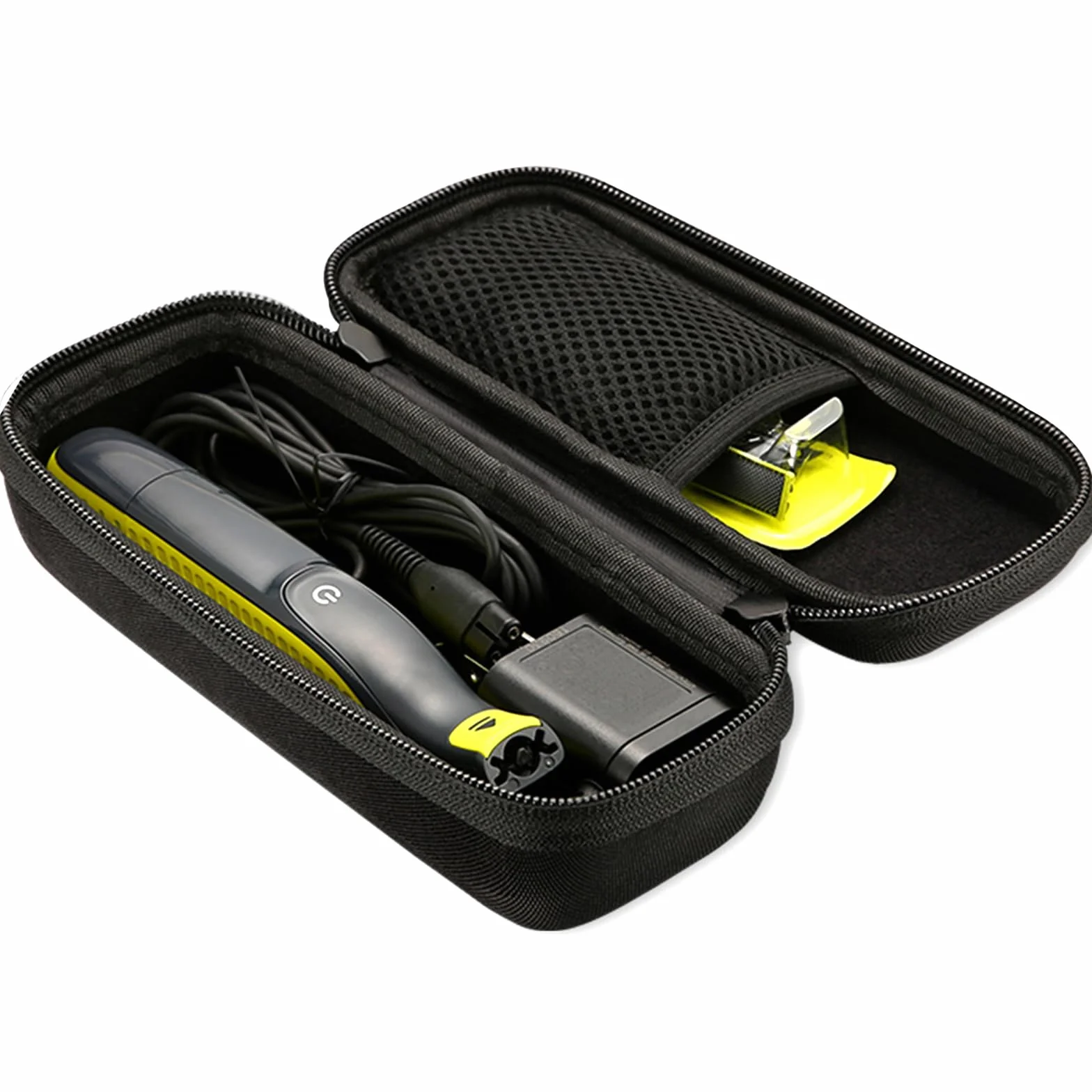 ProCase Eva twarde etui do przechowywania w podróży, torba ochronna do Philips Norelco OneBlade, męska hybrydowa elektryczna trymer i golarka, z paskiem mocującym, czarna
