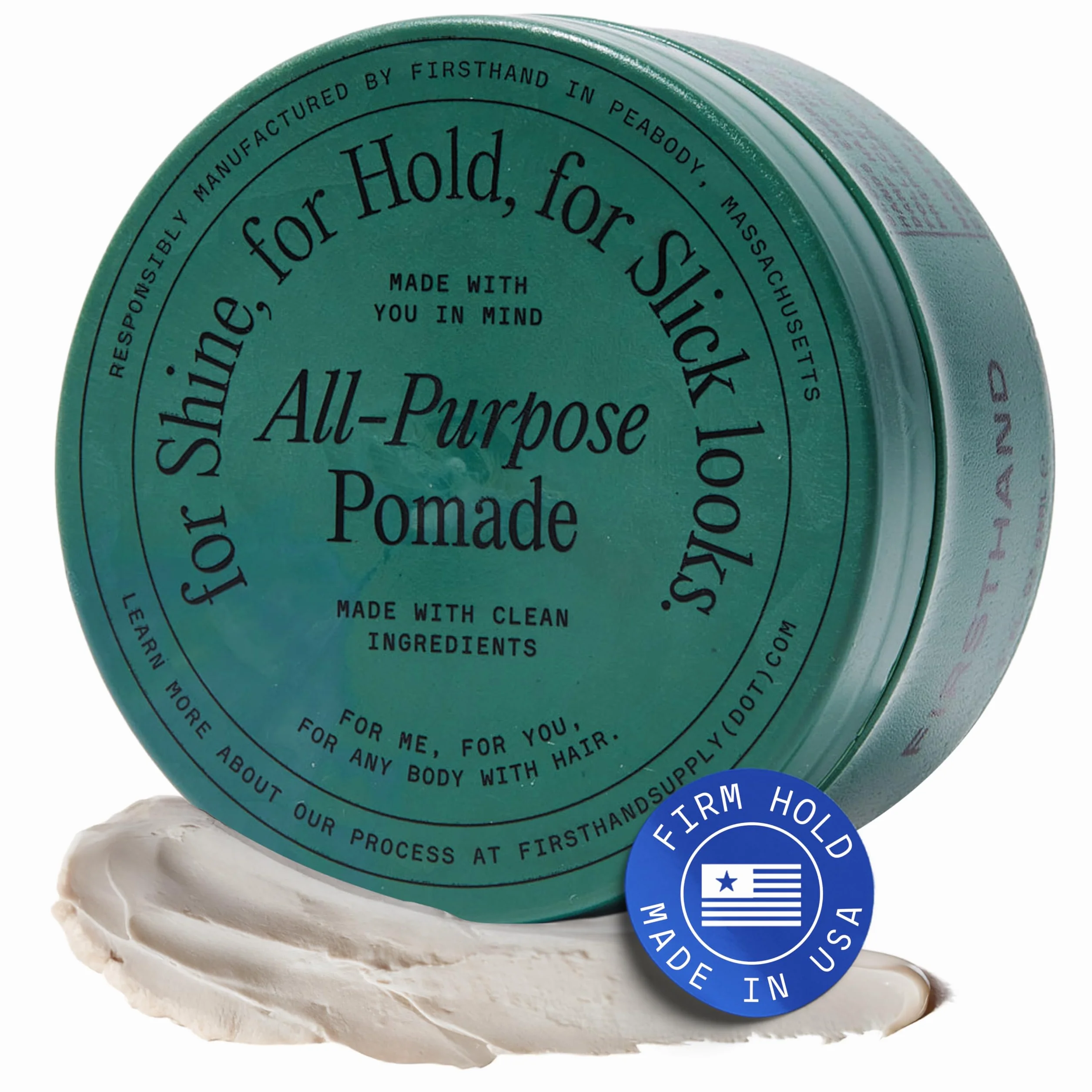 Firsthand All-Purpose Pomade uniwersalna pomada do włosów, naturalne i bezpieczne składniki, zapewnia delikatny połysk, modeluje fryzurę i zapewnia mocne utrwalenie, 88 ml