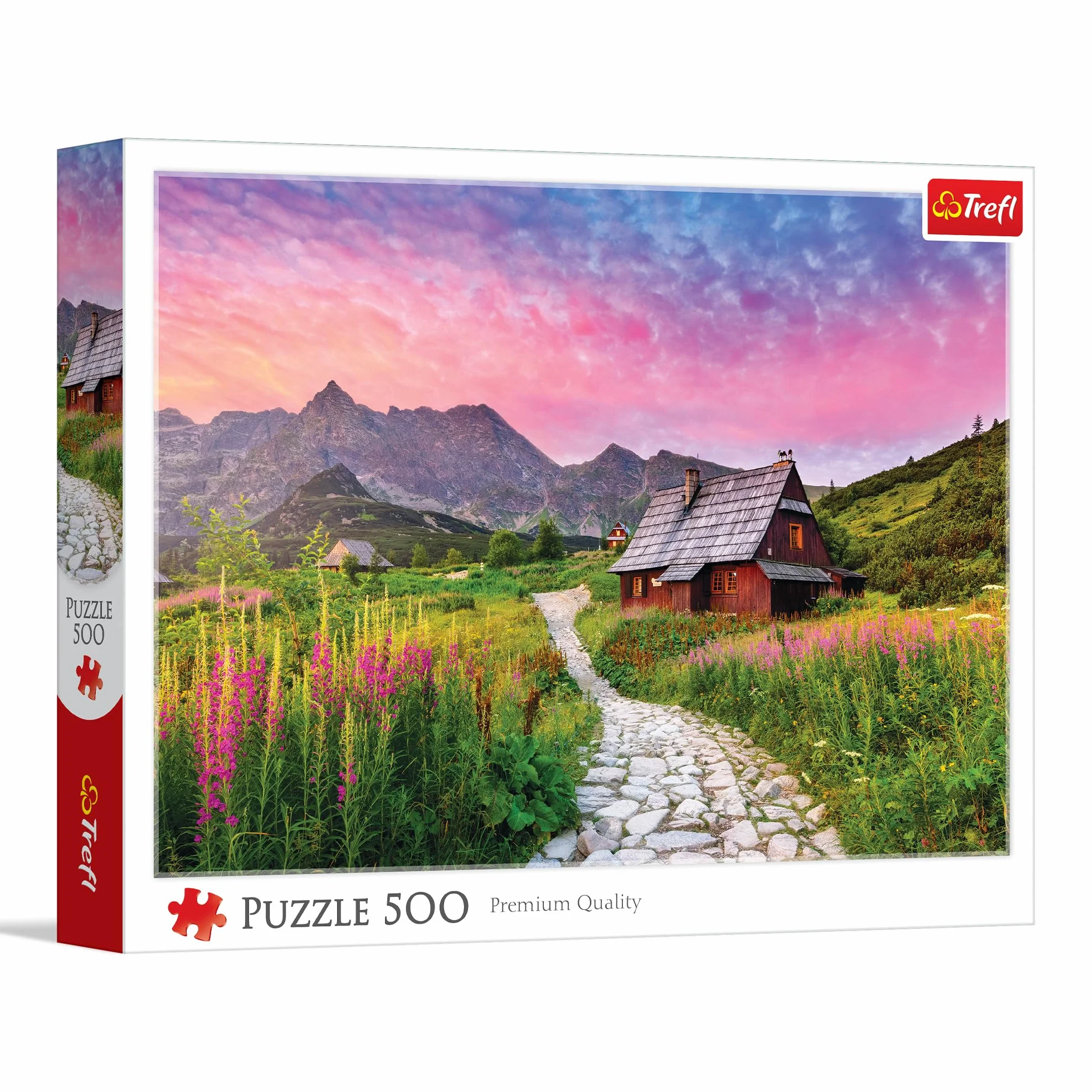 Trefl - Hala Gąsienicowa, Tatry, Polska - Puzzle 500 Elementów - Układanka DIY, Kreatywna Rozrywka, dla Dorosłych i Dzieci od 10 lat