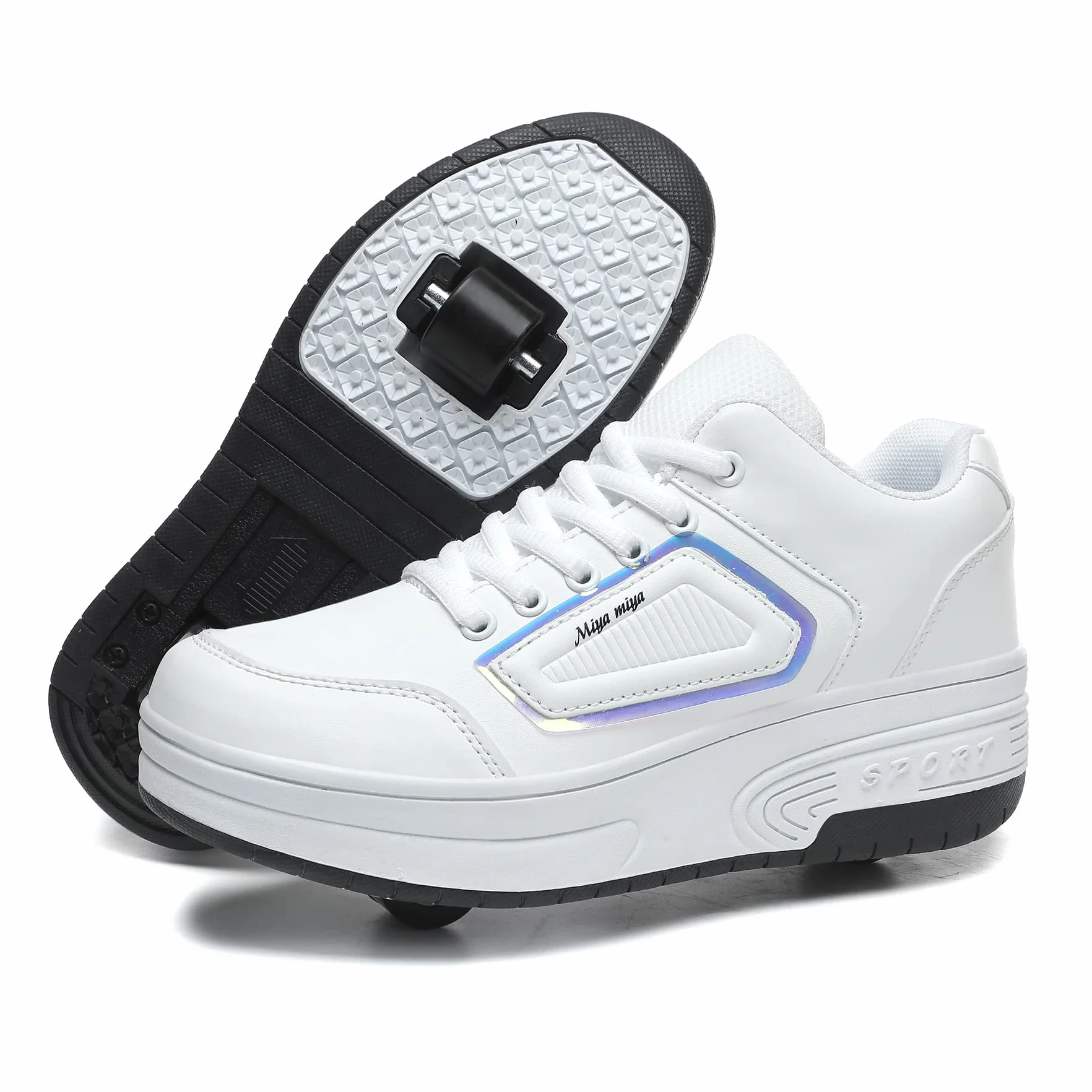 Dzieci Skateboarding Buty Podwójne Koło Buty Outdoor Sportowe Gimnastyka Sneakers Moda Trampki Prezent urodzinowy dla dzieci