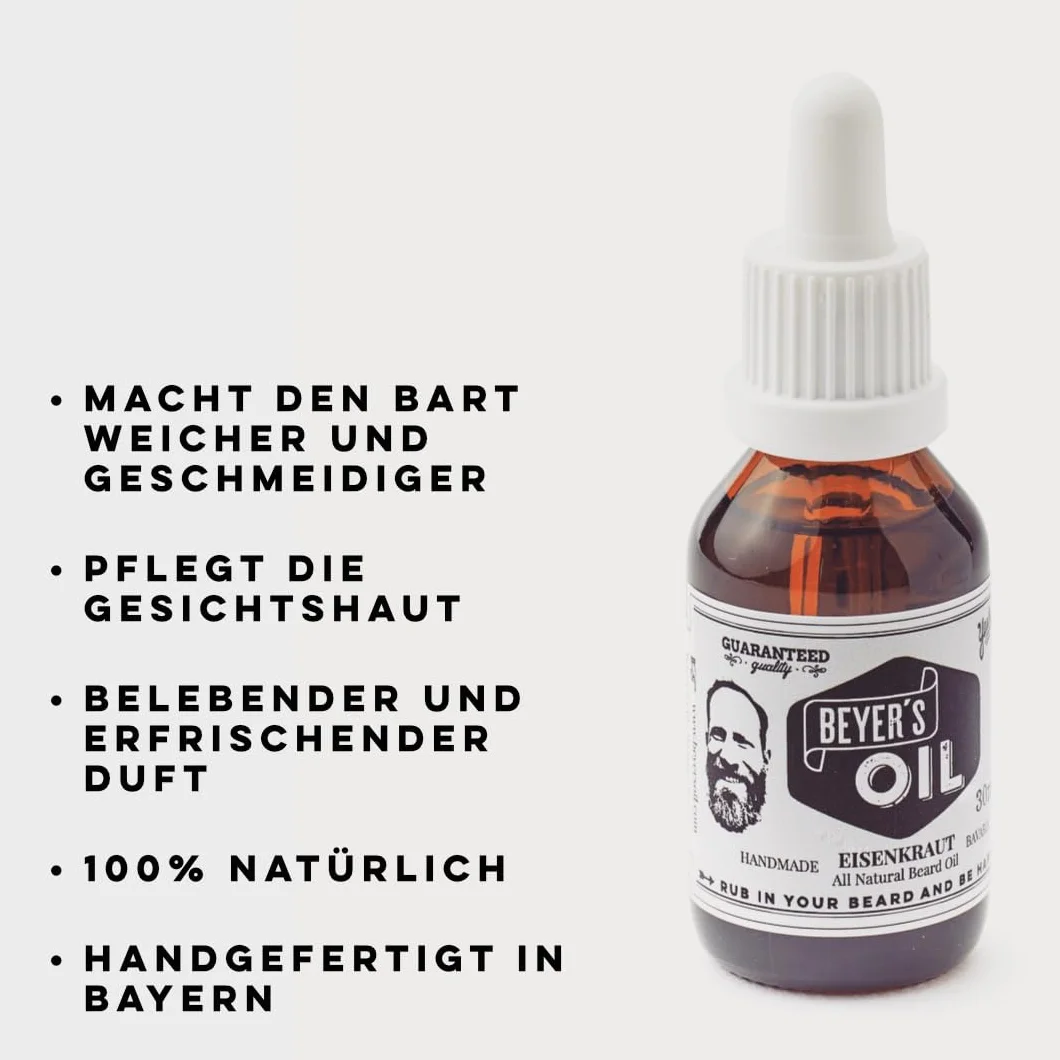 Beyer's Oil Olejek do brody werbena 30 ml naturalny