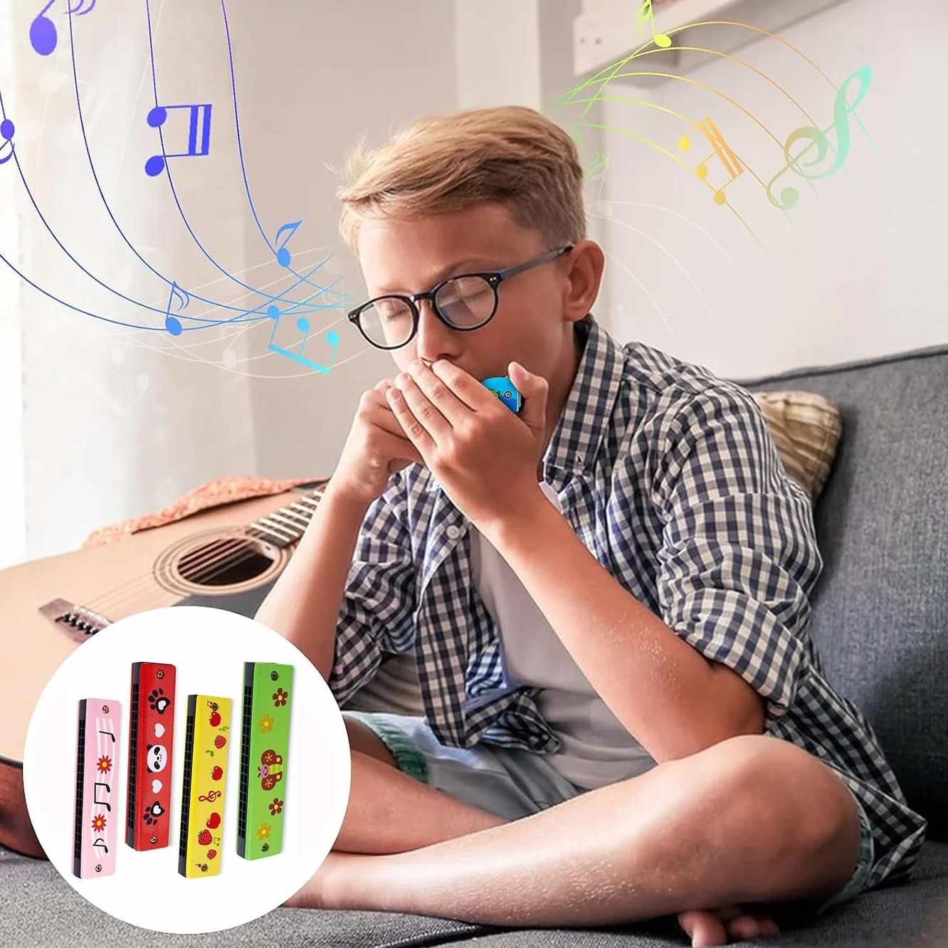 Harmonijka dla dzieci, 4 style, lekka, kreskówkowa, zabawna harmonijka z podwójnym rzędem 16 otworów, edukacyjna harmonijka dla początkujących, studentów, prezenty muzyczne dla dzieci