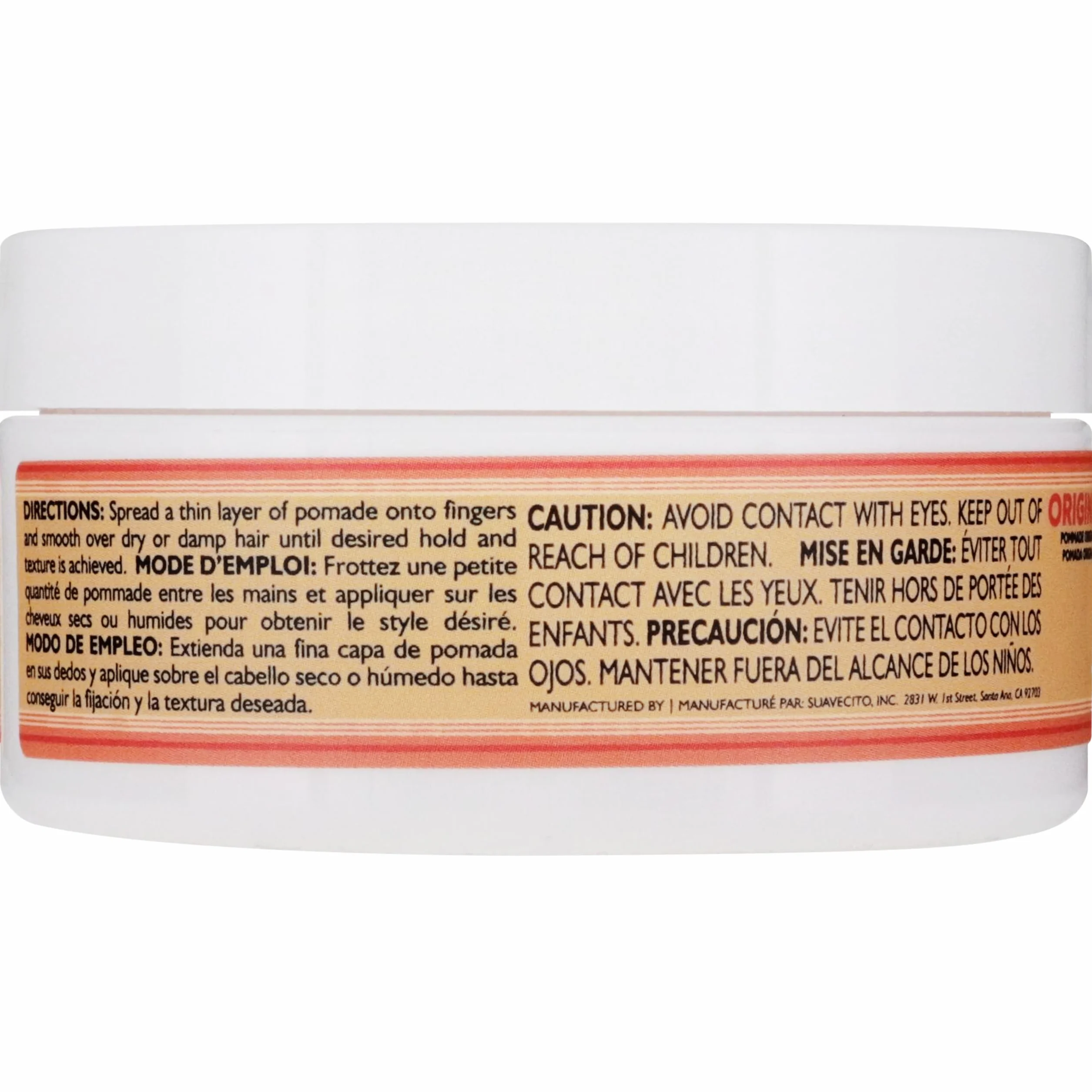 Suavecita Hair Pomade For Women Water Based, Medium Firm Hold Female Pomade 4oz/113g