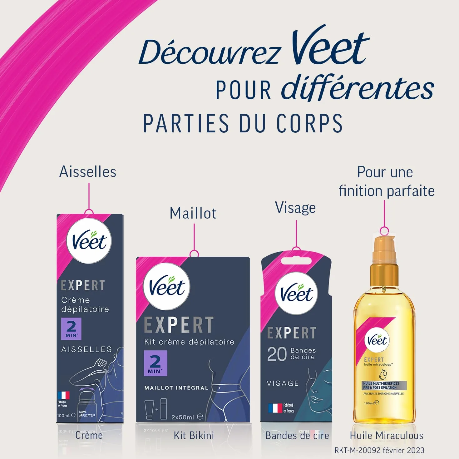 Veet Specjalny krem do mycia twarzy - 2 x 30 ml - Zestaw 2 szt