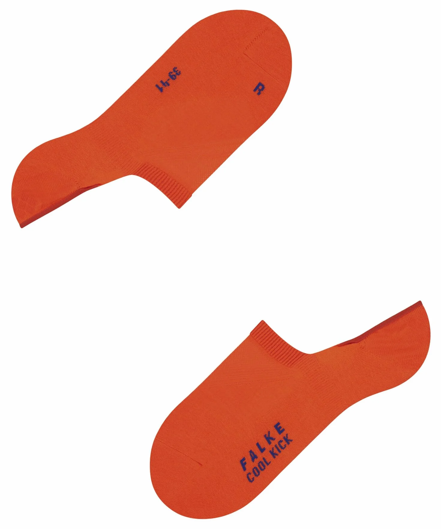 FALKE Uniseks Stopki Cool Kick Invisible U In materiał funkcyjny niewidoczne jednokolorowe 1 Para, Pomarańczowy Orange Ray 8061, 37-38
