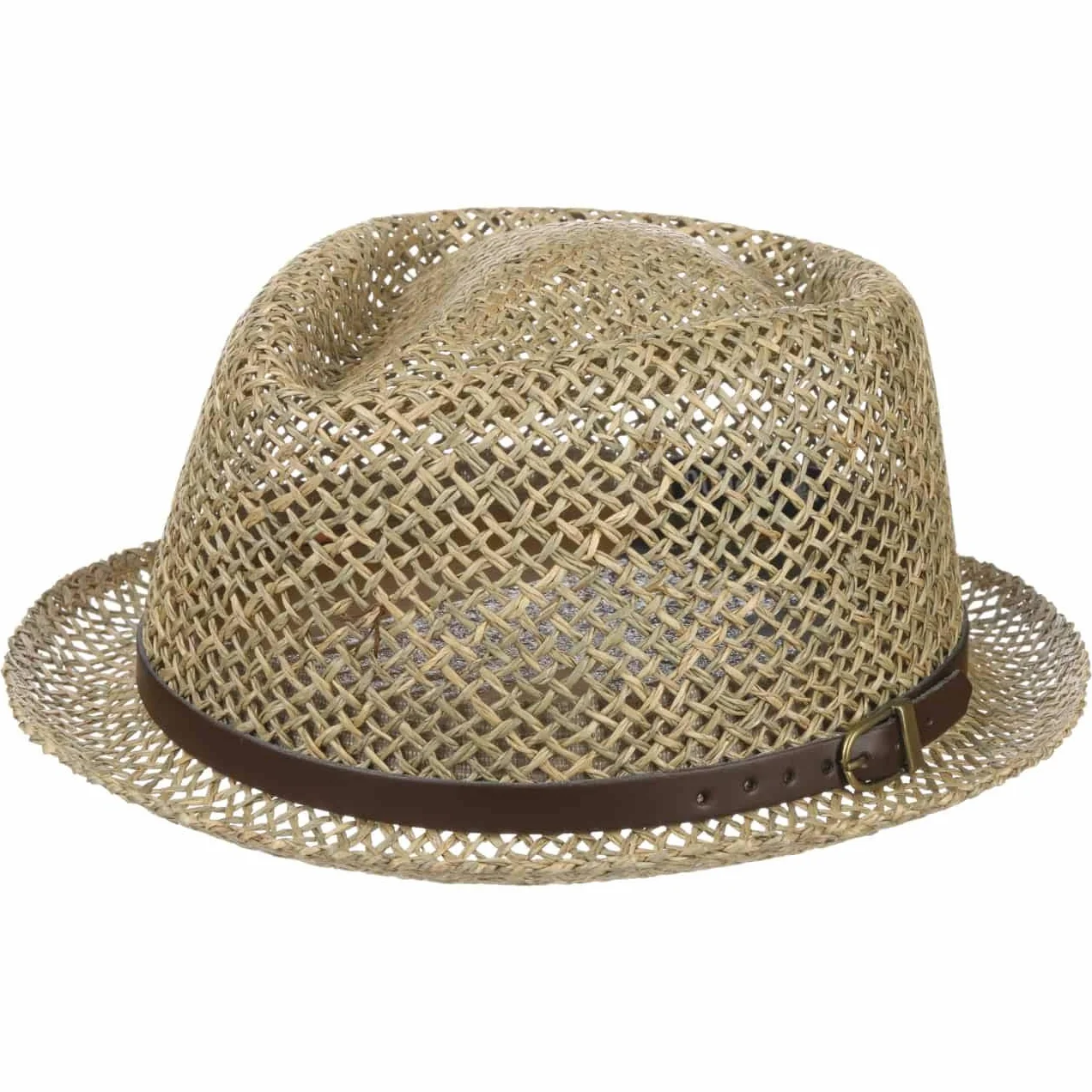 LIPODO Coyuca kapelusz pork pie slomkowy Wyprodukowano we Wloszech Unisex Wiosna Lato