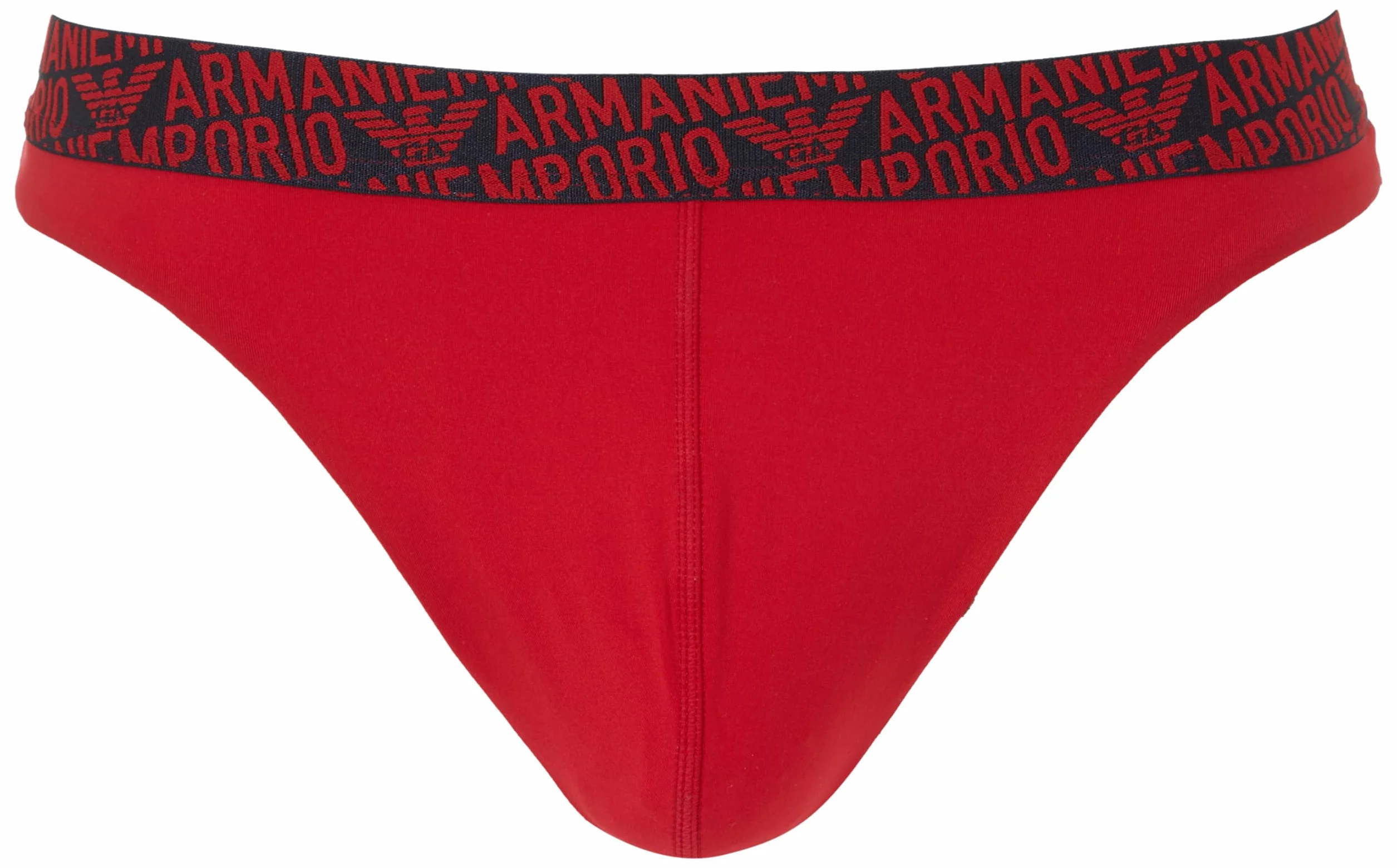 Emporio Armani The New Icon Essential Microfiber Thong, Czerwony Lakier, M