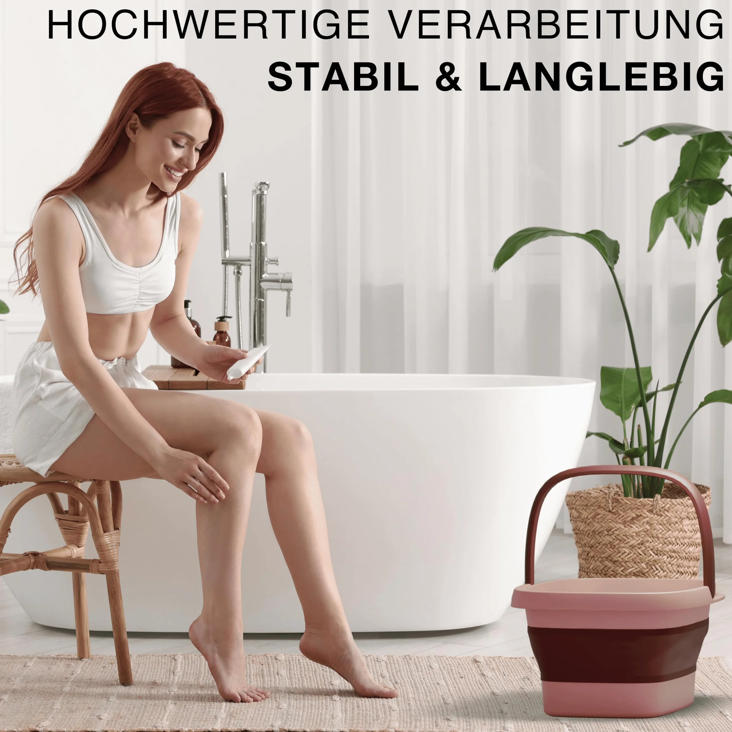 VMbathrooms Oaza stóp różowa z wypustkami do masażu