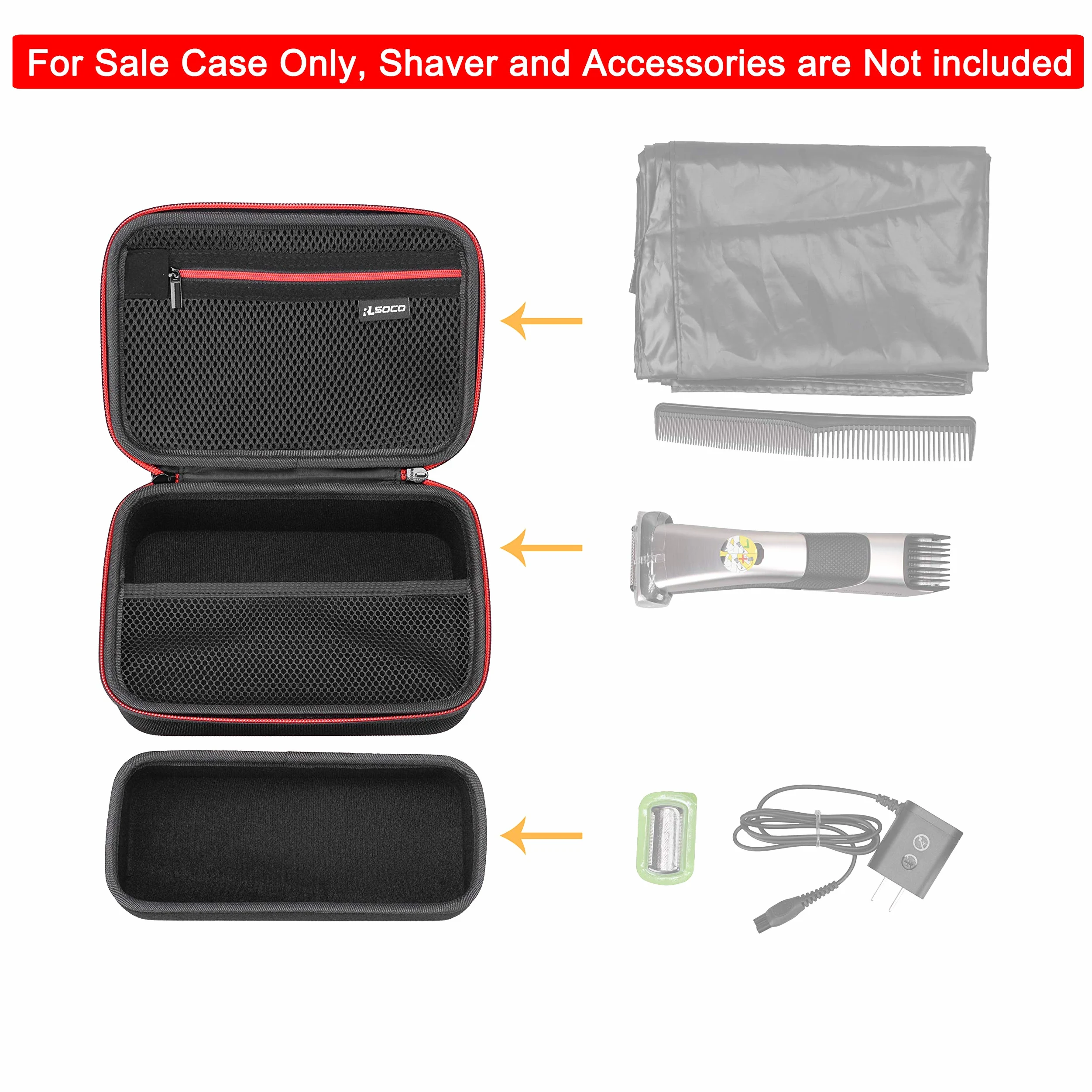 RLSOCO Etui do Philips Bodygroom Golarka do ciała z serii 7000 model BG7025/15,BG7020/15, BG7030/49,BG7040/42,TT2039/13 (Tylko Walizka)