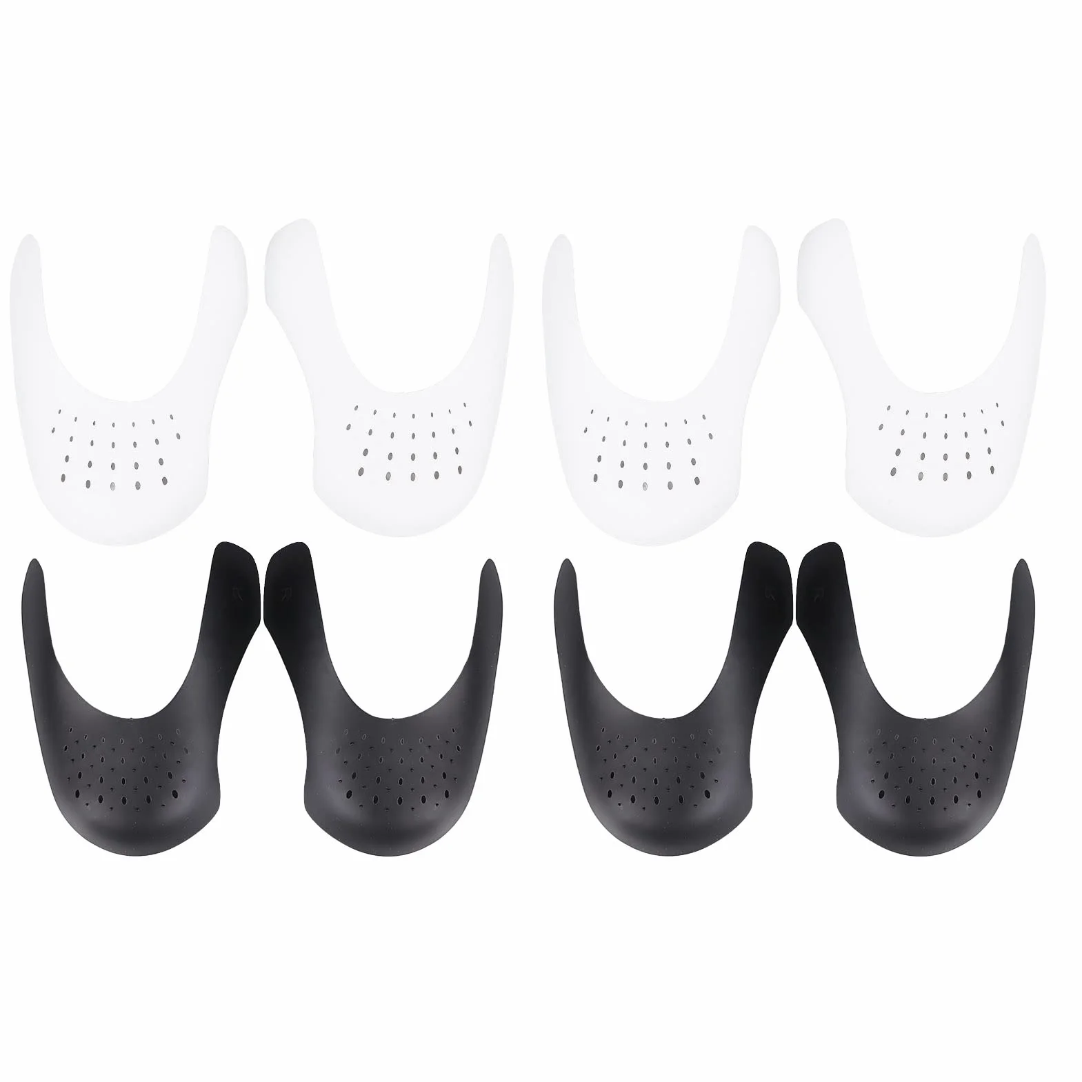Buty Chroniące Przed Zagnieceniami, ANGGREK 4 Pary Sneaker Shoes Protector Shaper Wkładki do Butów Osłona Możliwość Krojenia Redukcja Zagnieceń Buty Chroniąca Przed Zagnieceniami