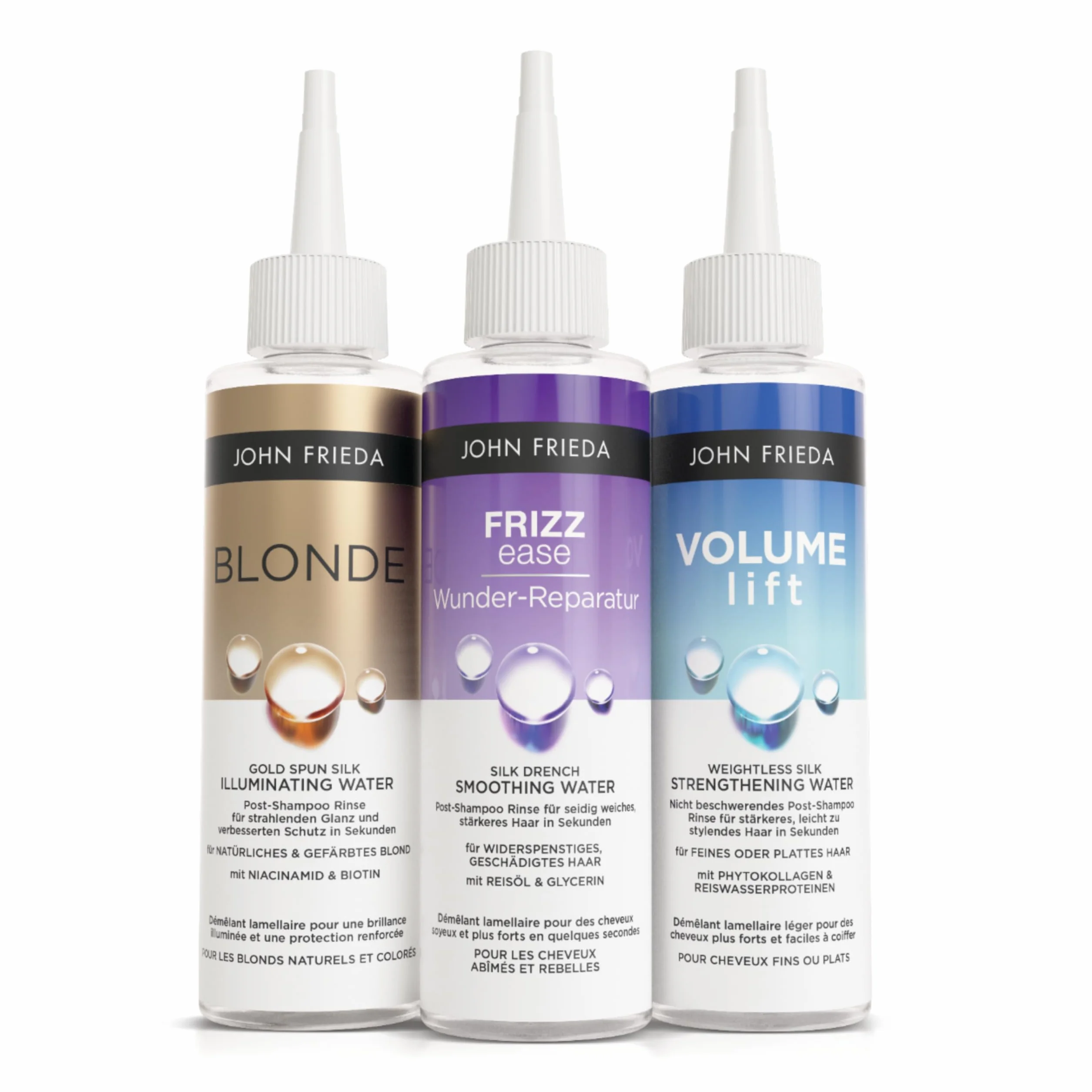 John Frieda Frizz Ease Wunder-reparation Silk Drench Smooting Water – zawartość: 200 ml – redukuje łamanie się włosów i rozdwajanie końcówek oraz zapewnia lepszą ochronę przed przyszłymi uszkodzeniami