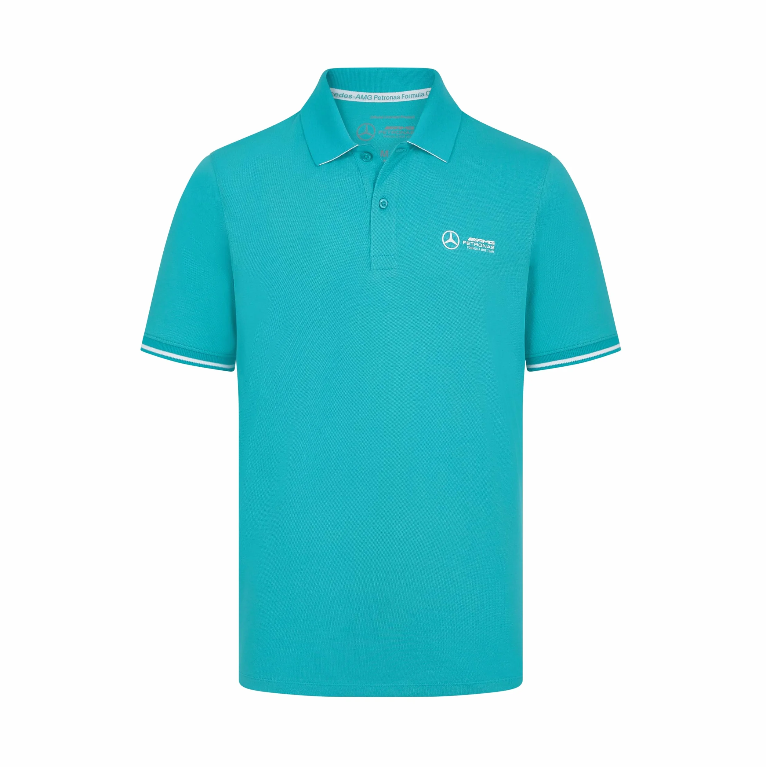 Mercedes AMG Petronas Męska koszulka polo F1 z logo zespołu 3D