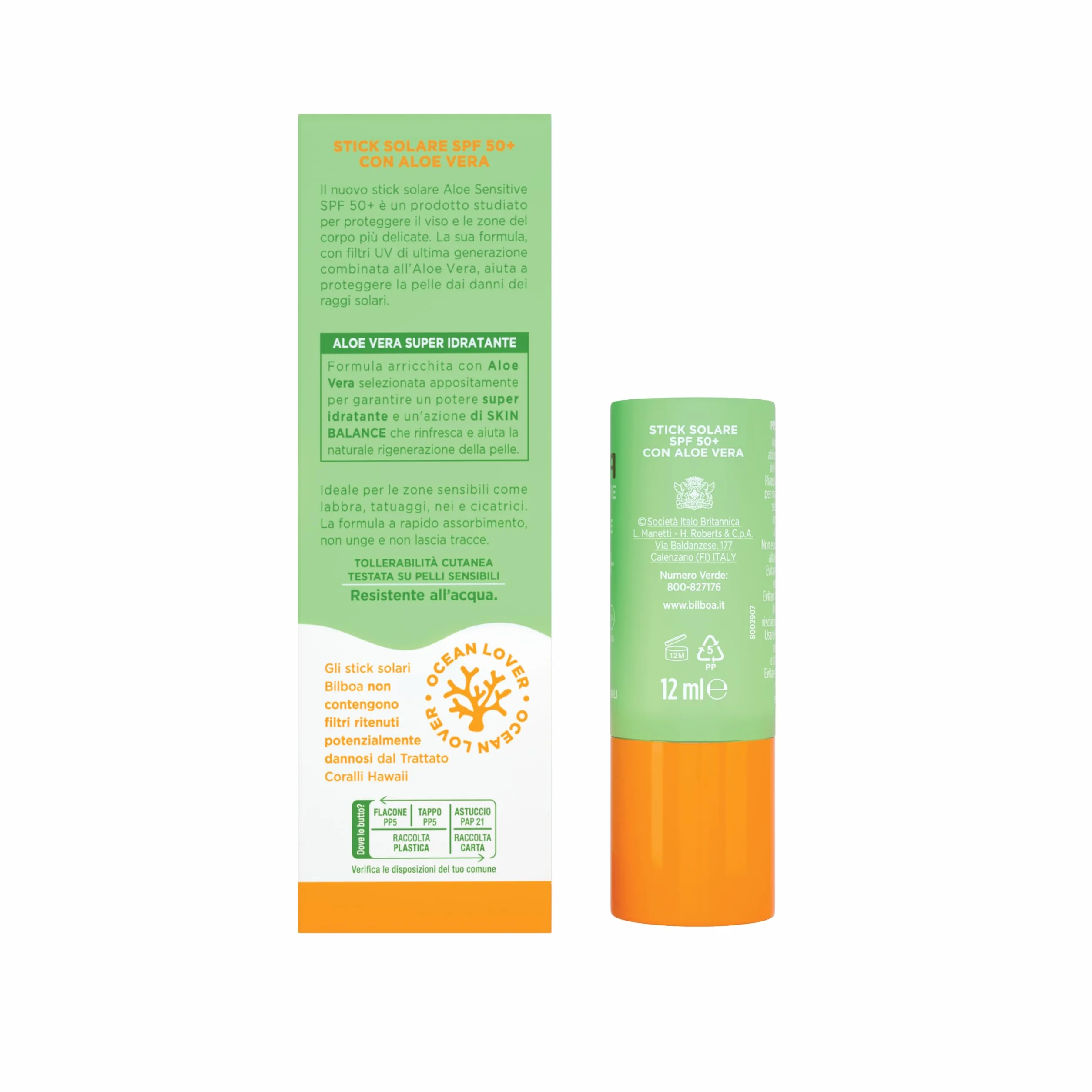 Bilboa Solar Stick SPF 50+ z aloesem Vera, idealny do wrażliwych obszarów, takich jak usta, tatuaże, w i blizny. Formuła szybko wchłaniająca, nie tłusta i nie pozostawia śladów 12 ml