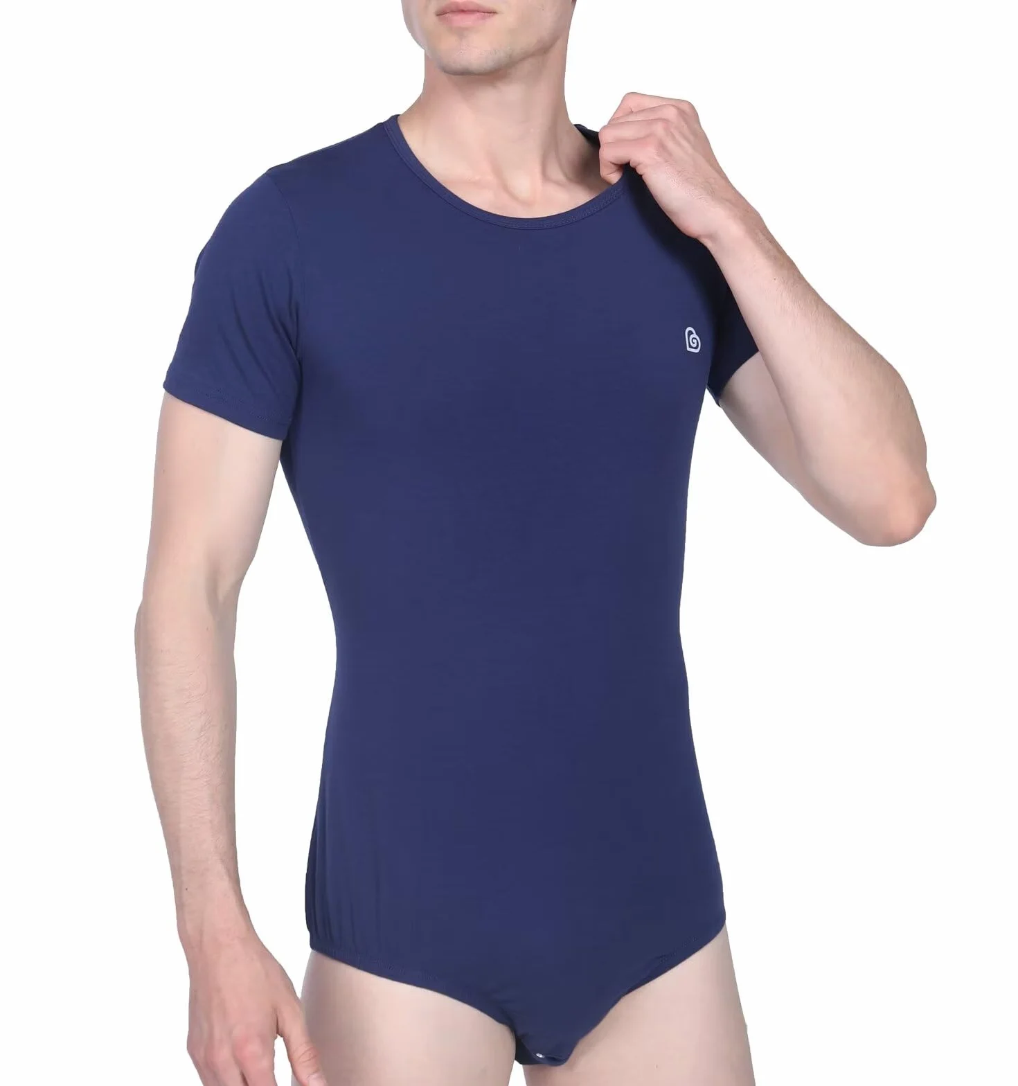 Landofgenie Mężczyźni Krótki Rękaw Romper Onesie Piżama Bodysuit One Piece Rompers