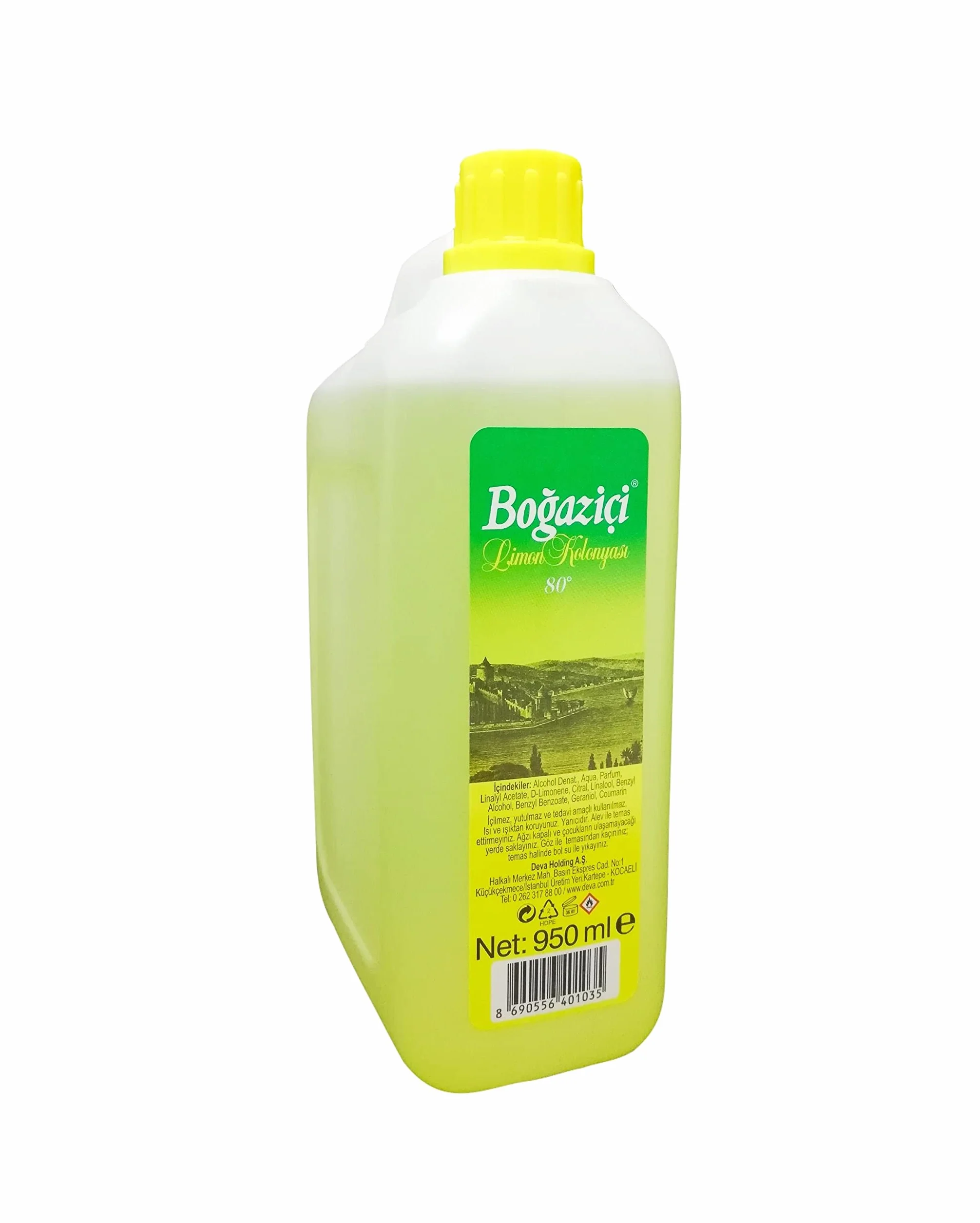 BOGAZICI Woda perfumowana cytrynowa Kolonya Limon 950 ml