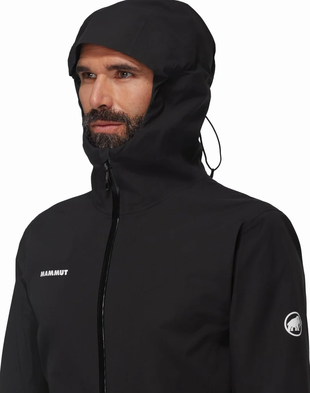 Mammut Linard Guide HS męska kurtka z kapturem, hardshell, kurtka turystyczna, czarny/głęboki morski