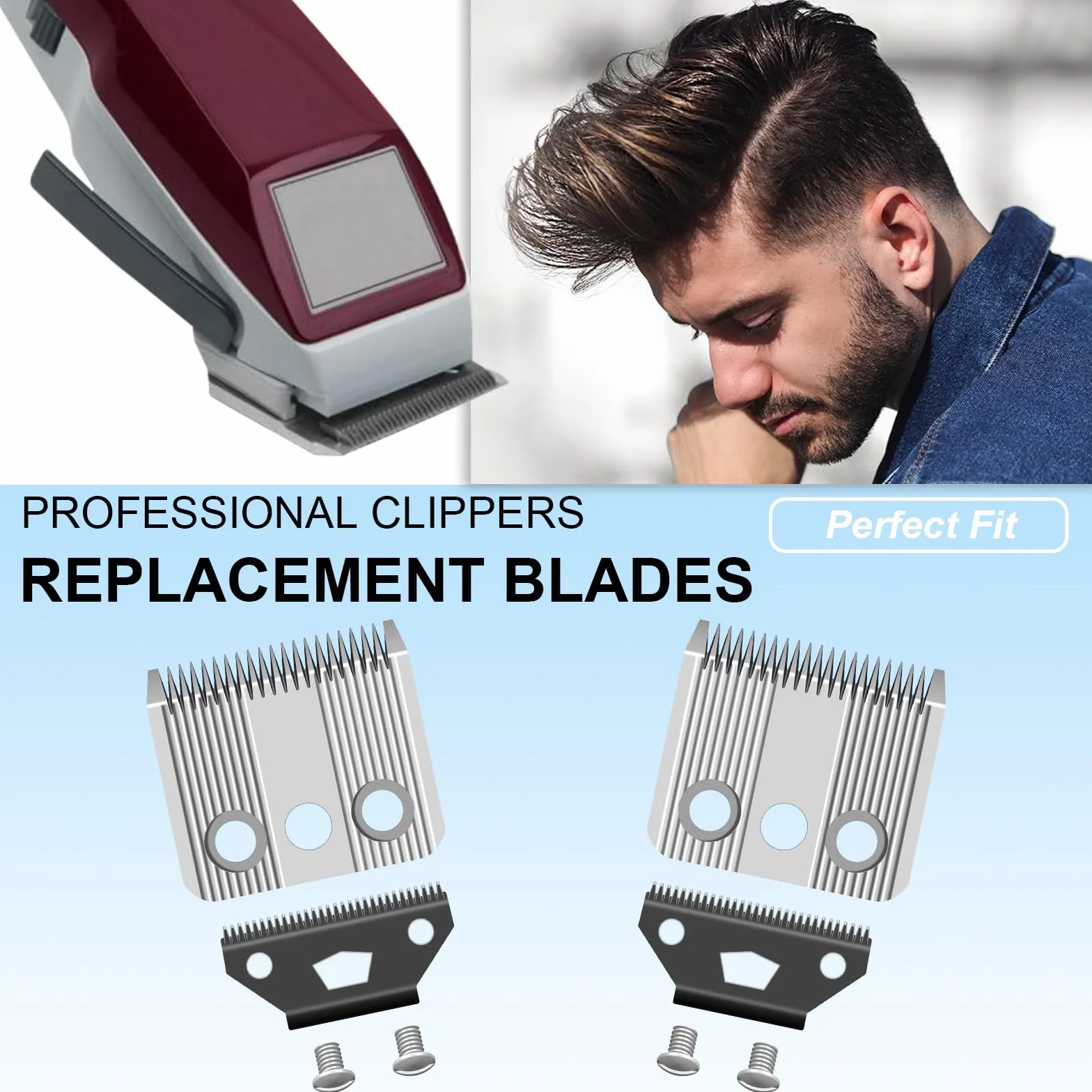 Moser 1400 Star Blade zapasowe ostrze stal nierdzewna 0,7-3 mm 2 sztuki